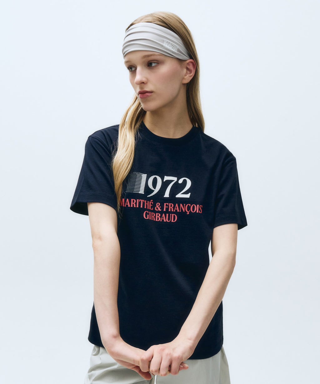 Marithe & Francois Girbaud - Mouvement 1972 Logo Aerocool Tee (Navy) product image 1 | TRAB K-Fashion Australia