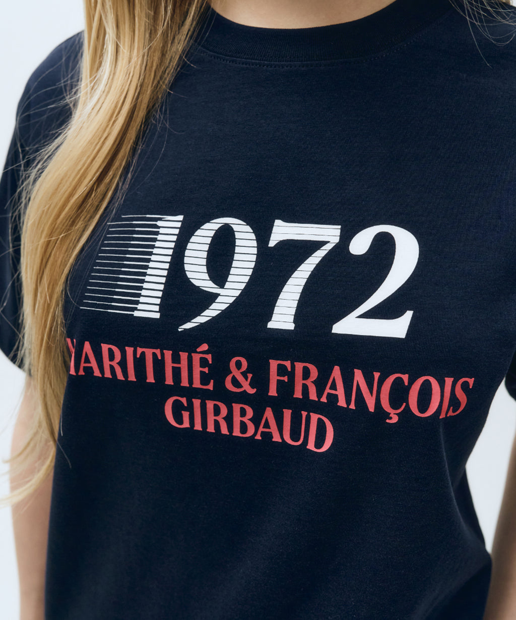 Marithe & Francois Girbaud - Mouvement 1972 Logo Aerocool Tee (Navy) product image 3 | TRAB K-Fashion Australia