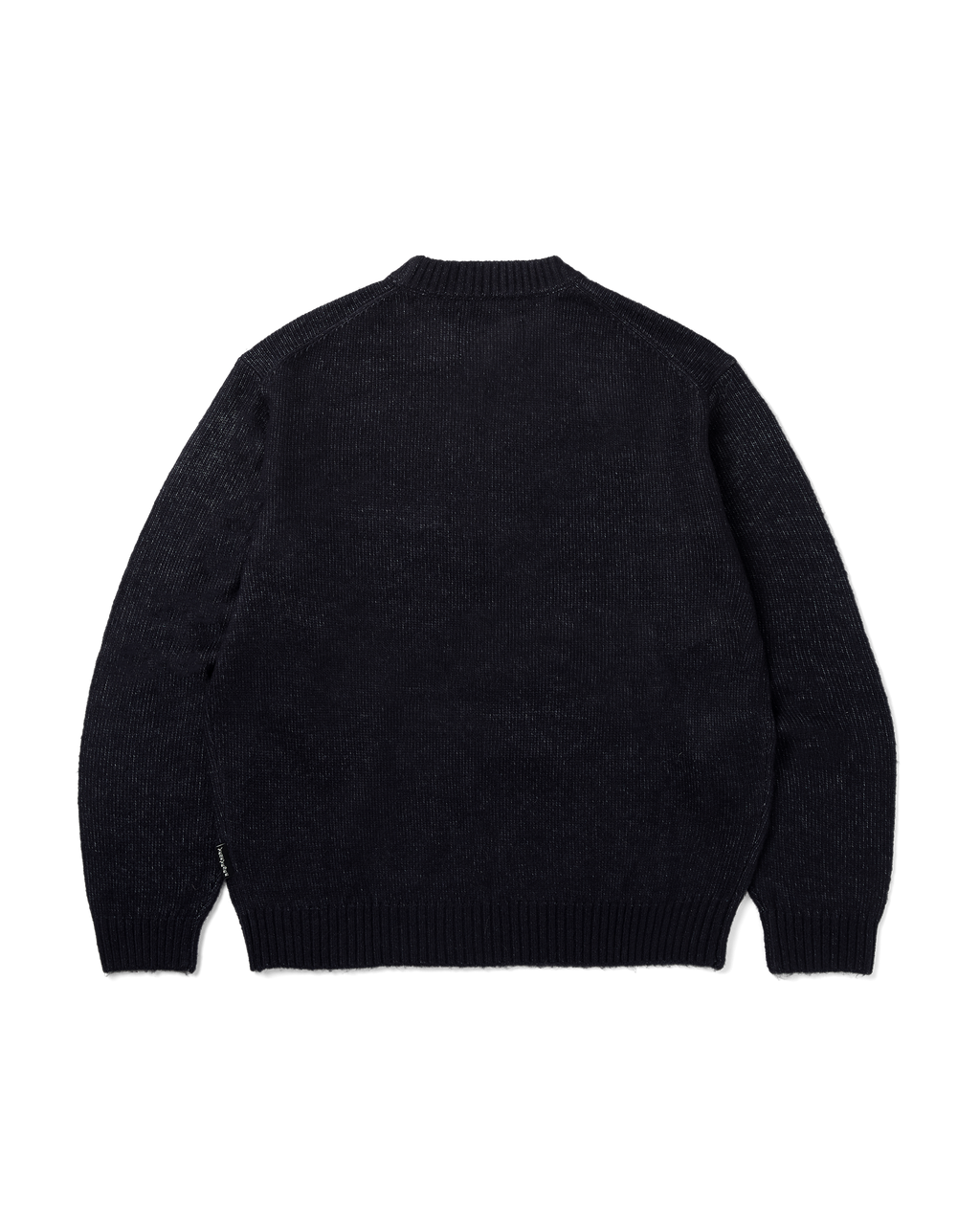 yeseyesee - Marble Pattern Logo Knit Pullover (Black) product image 2 | TRAB K-Fashion Australia