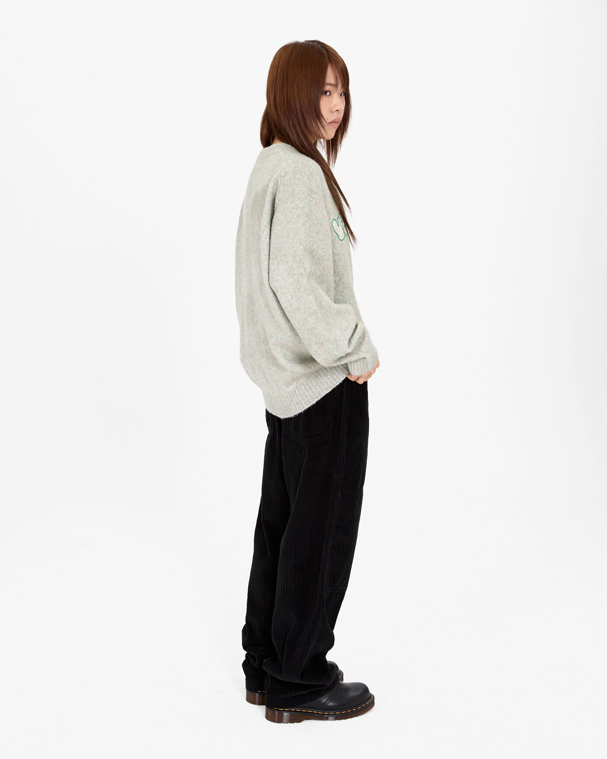 yeseyesee - Marble Pattern Logo Knit Pullover (Multi) product image 9 | TRAB K-Fashion Australia