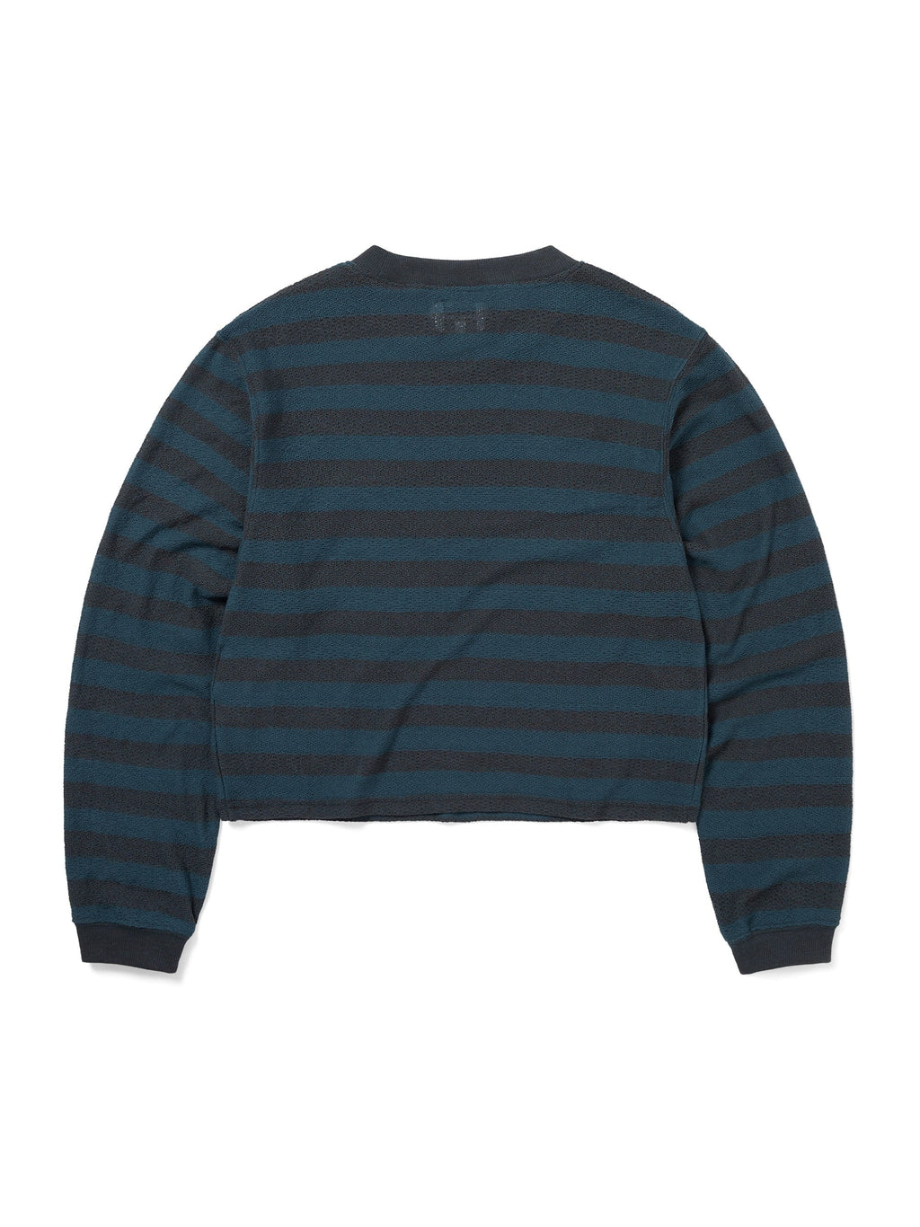thisisneverthat - Mesh Striped W Crewneck (Dark Brown) product image 3 | TRAB K-Fashion Australia