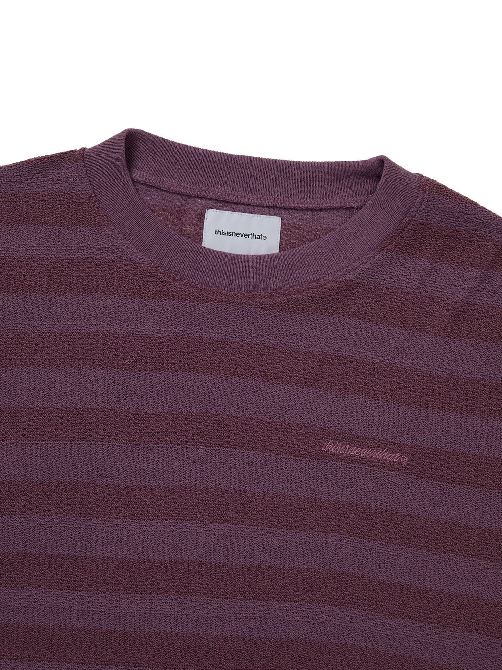 thisisneverthat - Mesh Striped W Crewneck (Rose) product image 2 | TRAB K-Fashion Australia