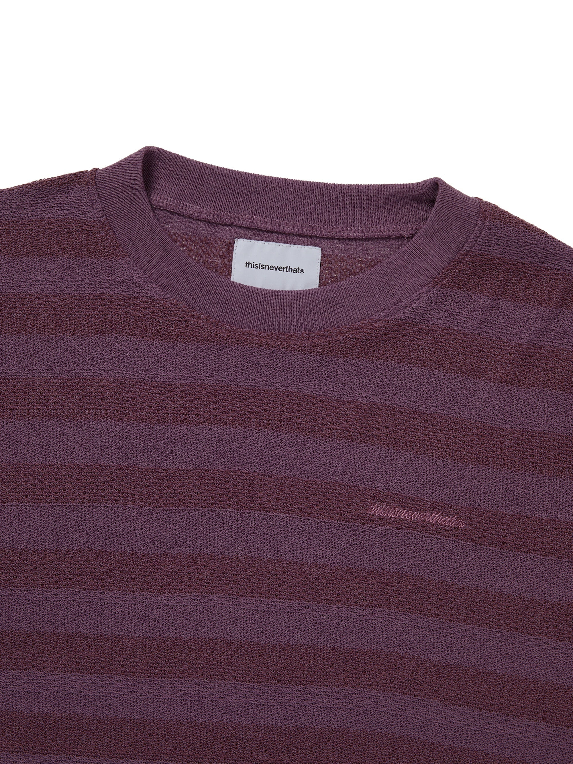 thisisneverthat - Mesh Striped W Crewneck (Rose) product image 2 | TRAB K-Fashion Australia