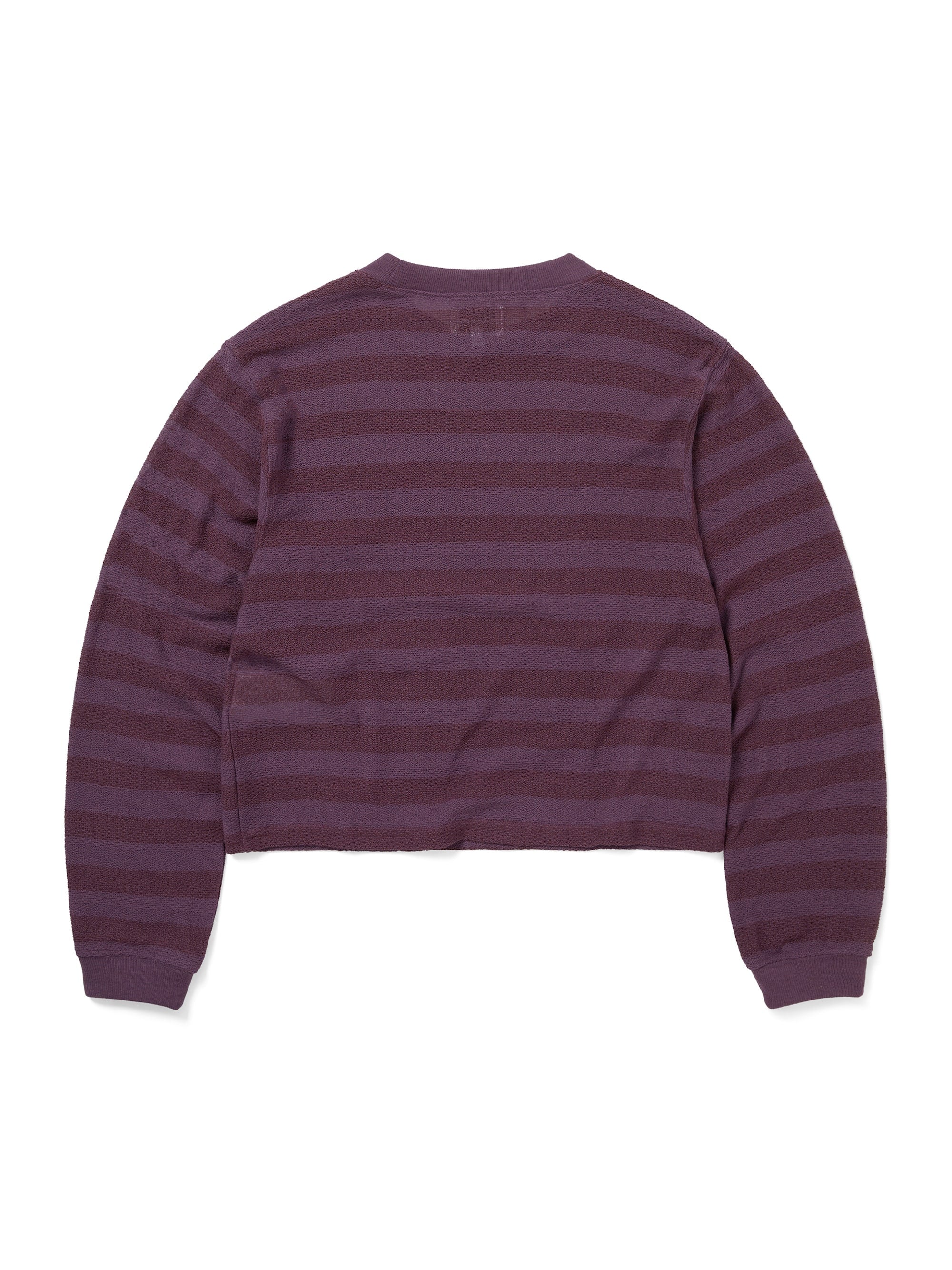 thisisneverthat - Mesh Striped W Crewneck (Dried Rose) product image 3 | TRAB K-Fashion Australia