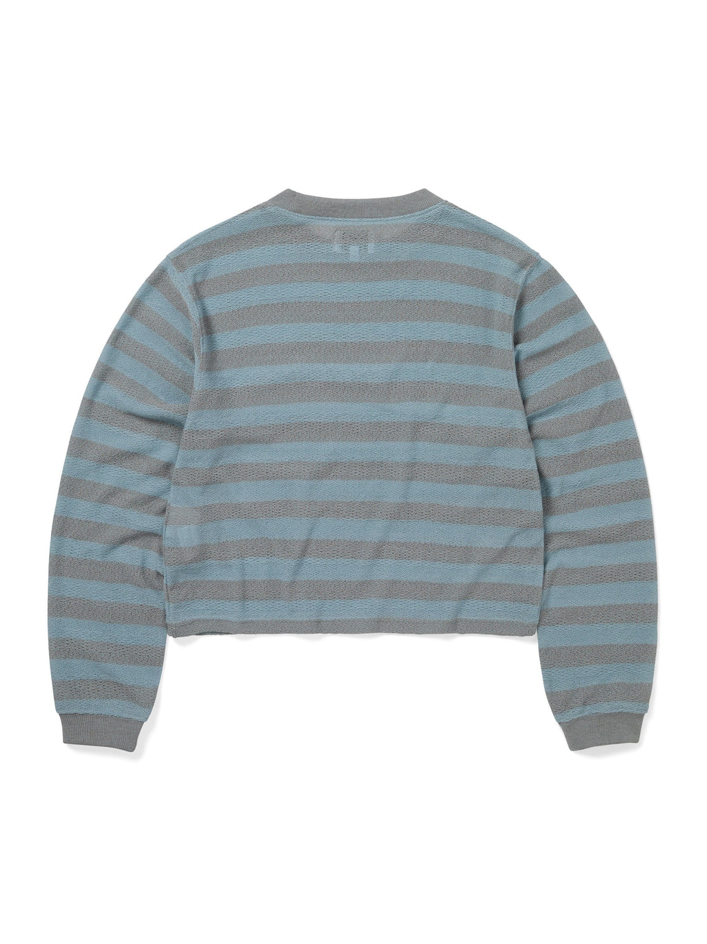 thisisneverthat - Mesh Striped W Crewneck (Sky Blue) product image 3 | TRAB K-Fashion Australia