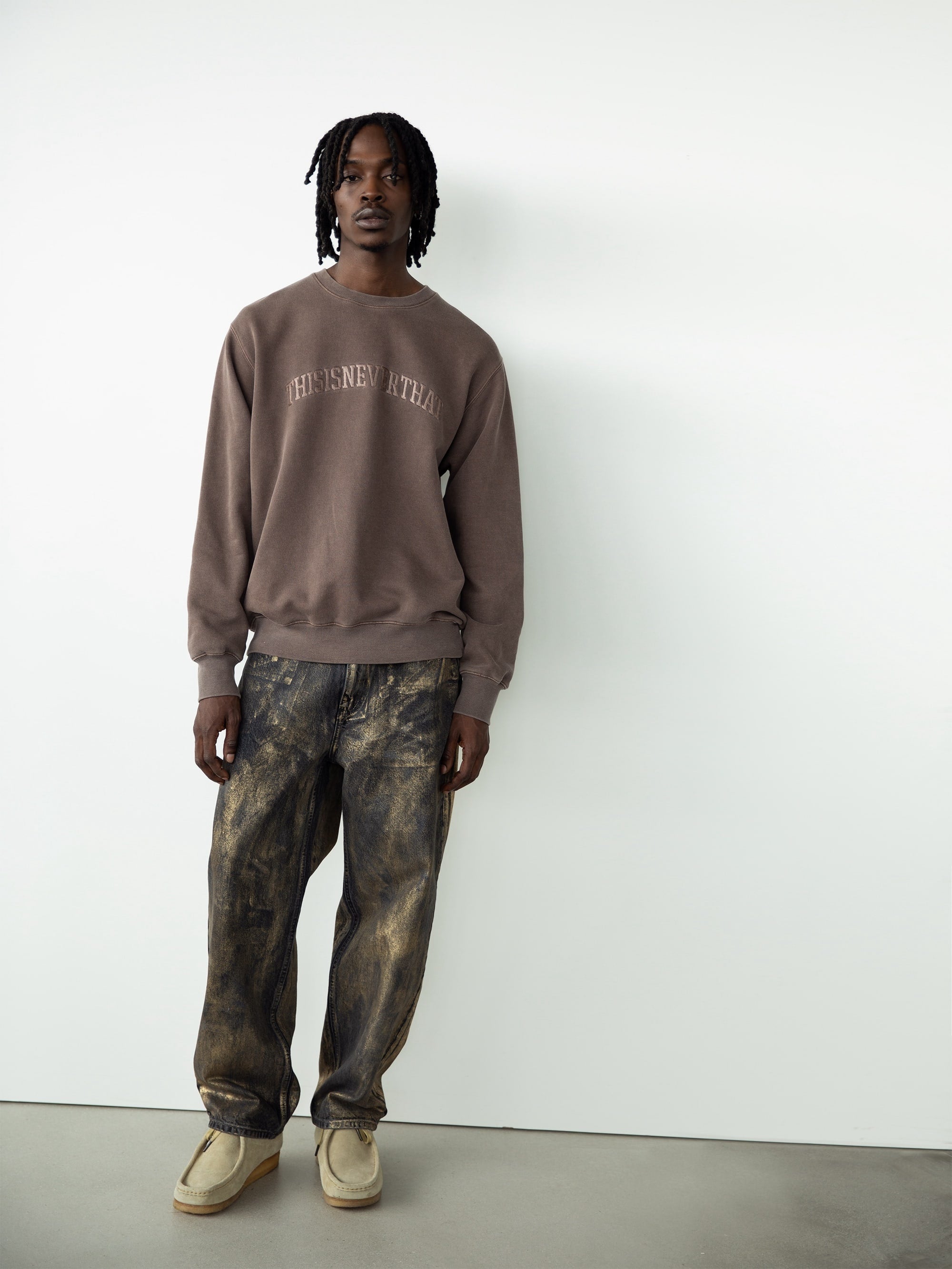 thisisneverthat - Metal Relaxed Jeans (Gold) product image 6 | TRAB K-Fashion Australia