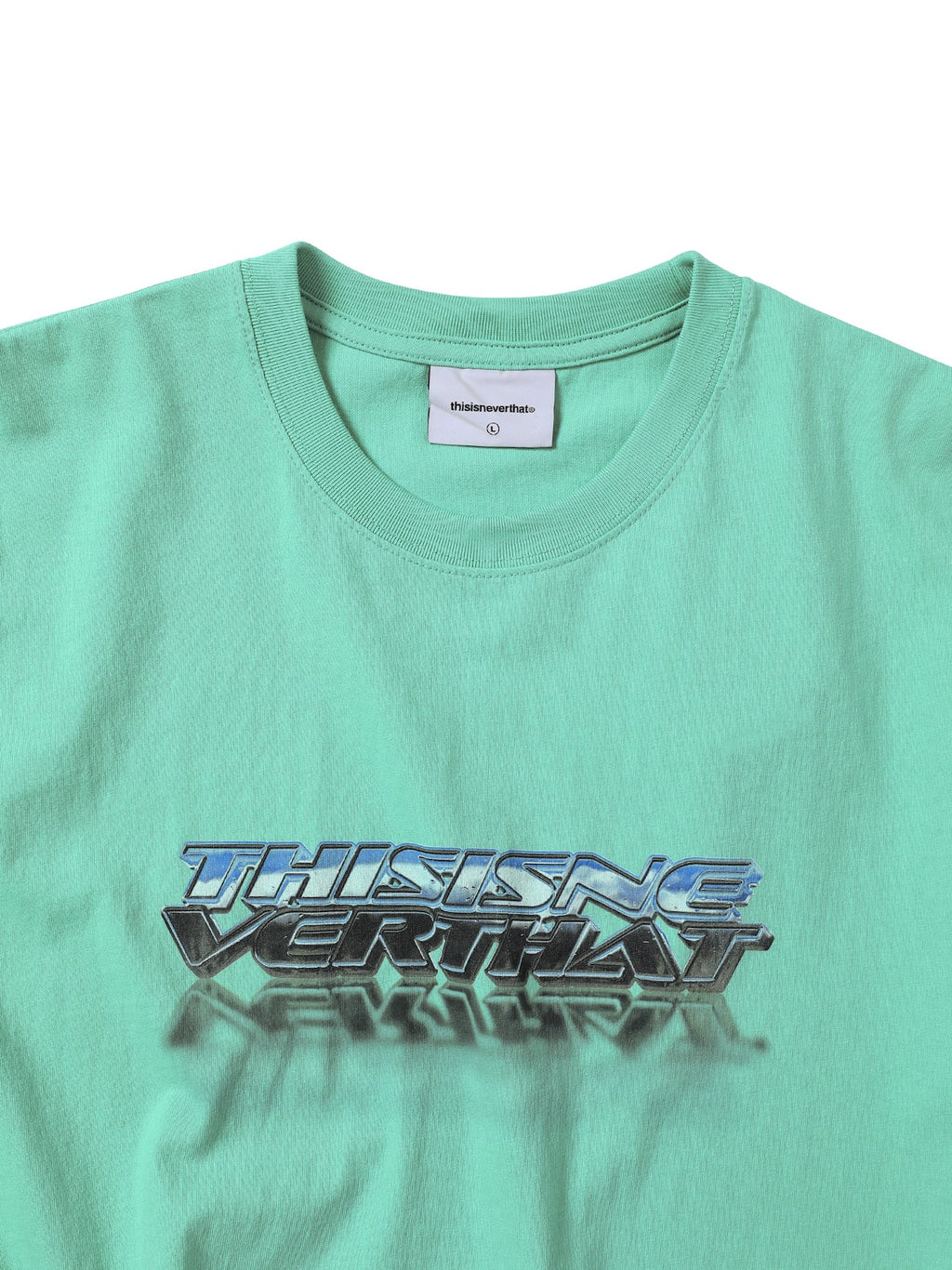 thisisneverthat - Metallic Logo Tee (Mint) product image 2 | TRAB K-Fashion Australia