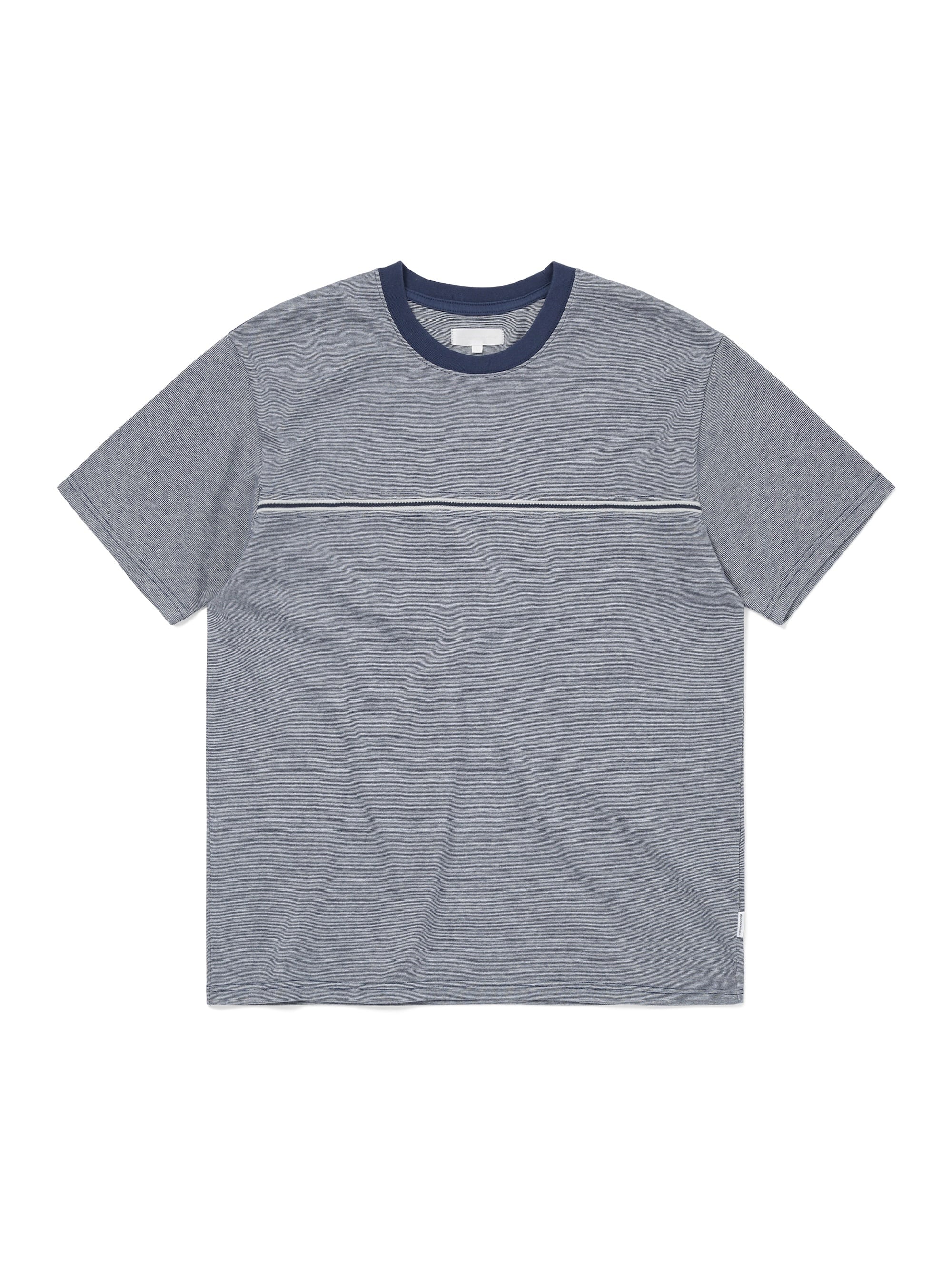 thisisneverthat - Micro Striped Tee (Navy) product image 1 | TRAB K-Fashion Australia