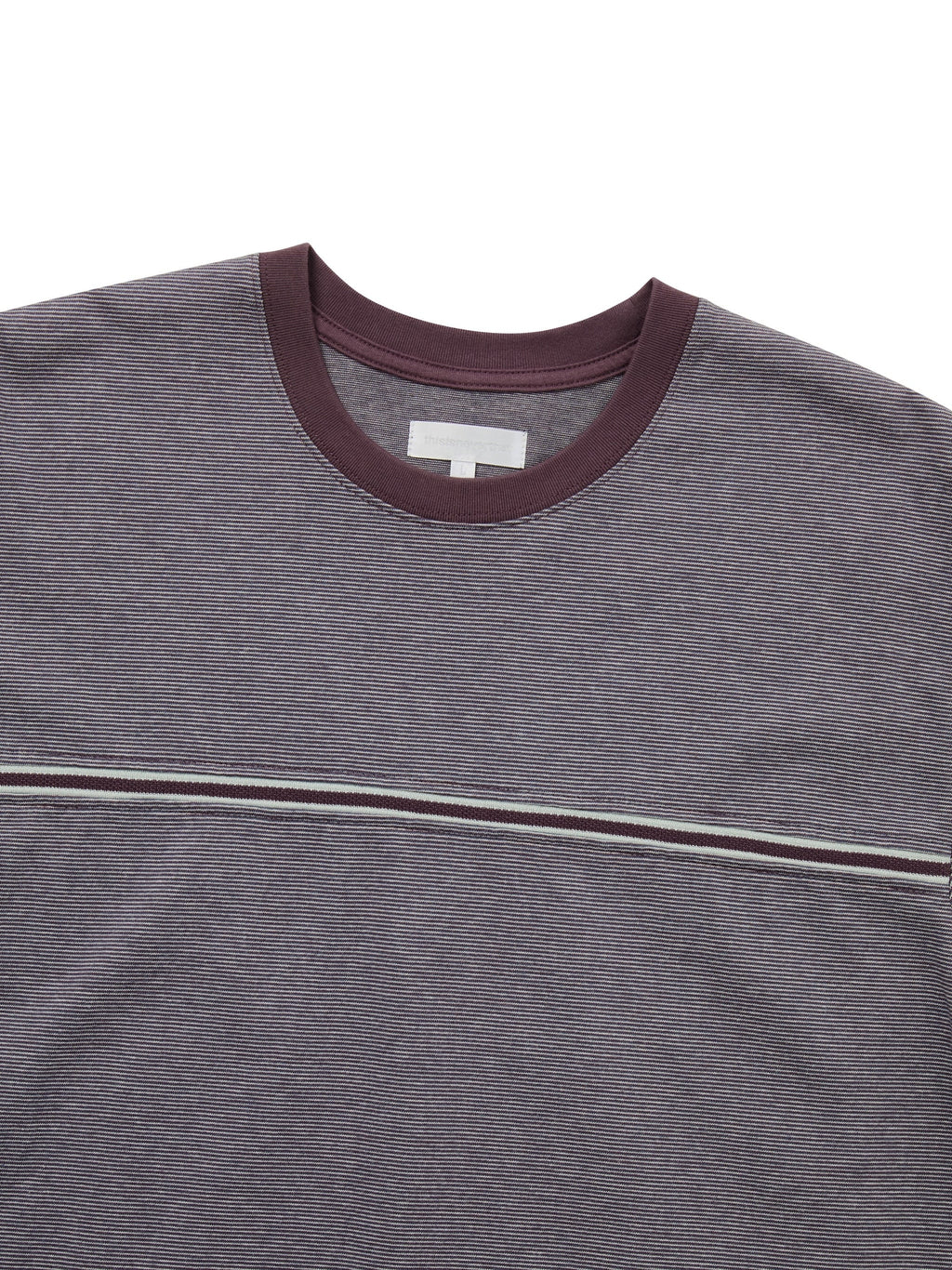 thisisneverthat - Micro Striped Tee (Wine) product image 2 | TRAB K-Fashion Australia