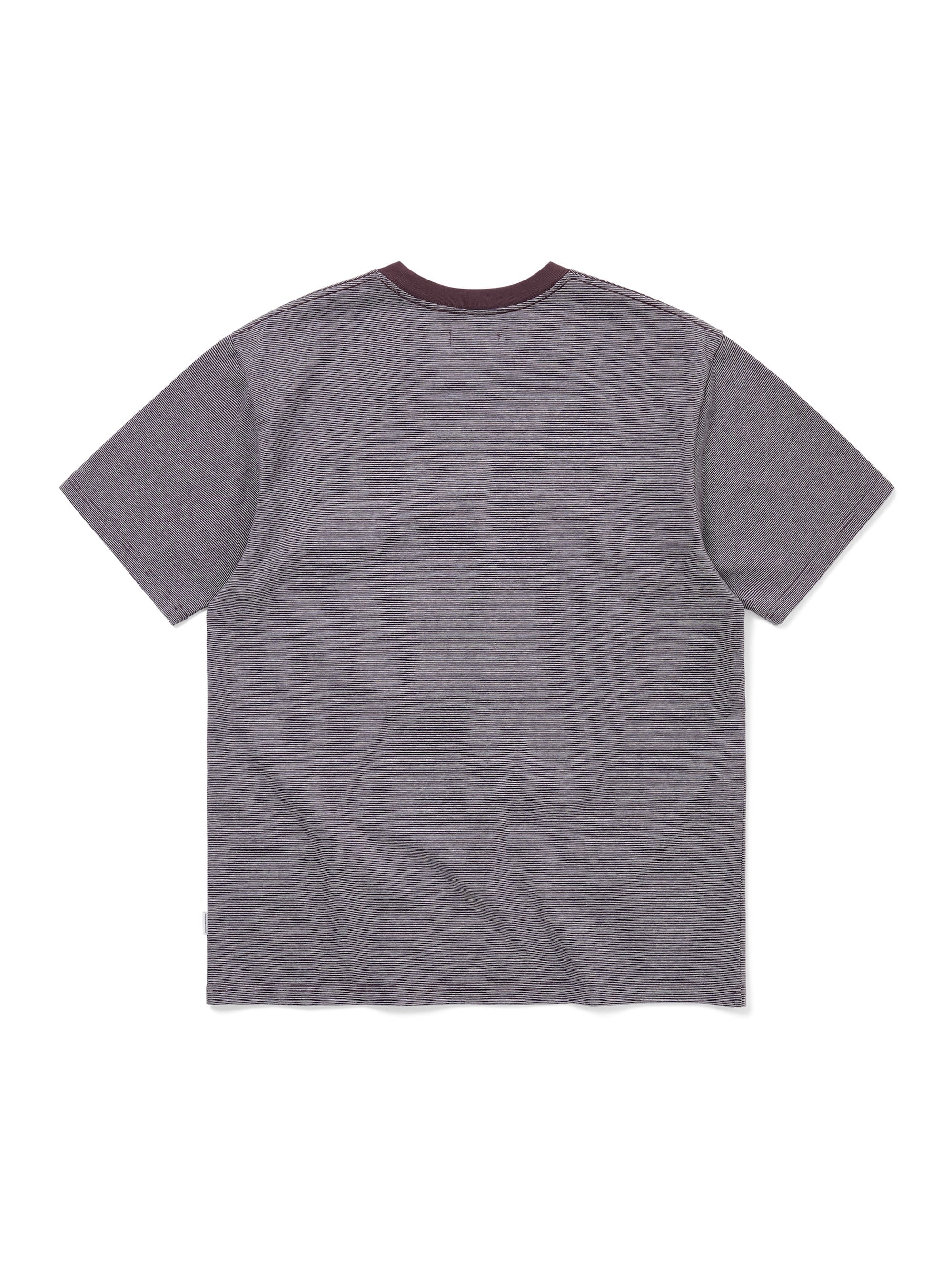 thisisneverthat - Micro Striped Tee (Wine) product image 3 | TRAB K-Fashion Australia