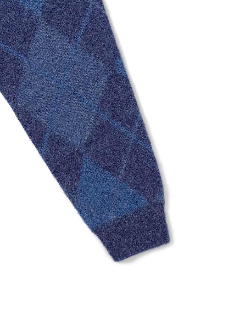 thisisneverthat - Mohair Argyle Knit Sweater (Blue) product image 3 | TRAB K-Fashion Australia