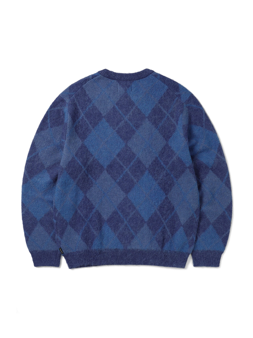thisisneverthat - Mohair Argyle Knit Sweater (Blue) product image 4 | TRAB K-Fashion Australia