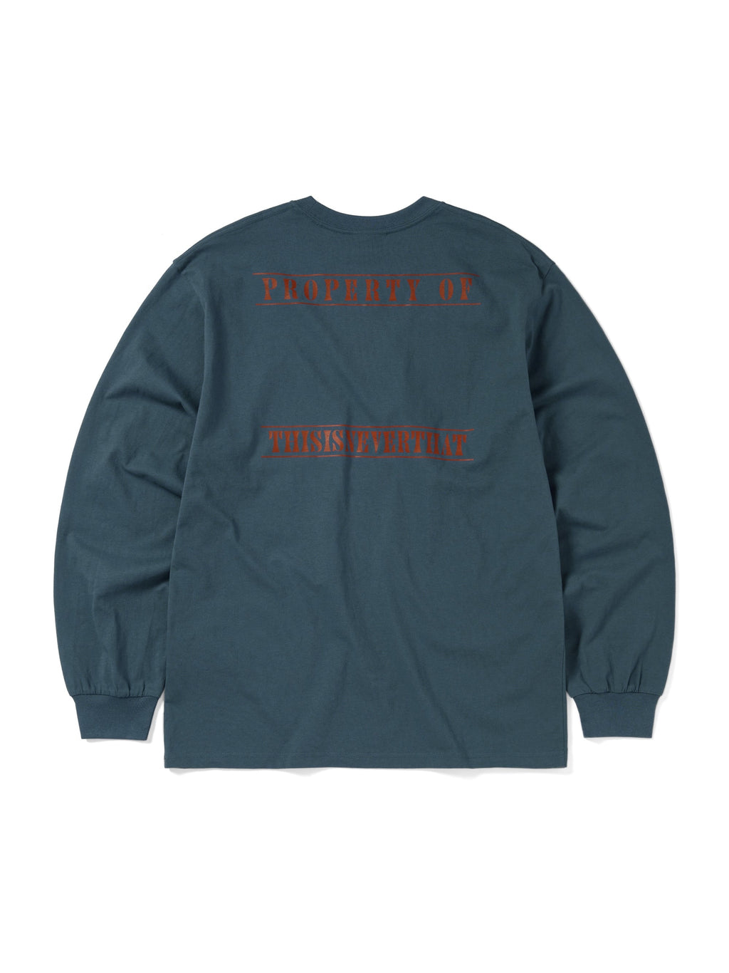 thisisneverthat - Monogram L/S Tee Light (Navy) product image 3 | TRAB K-Fashion Australia