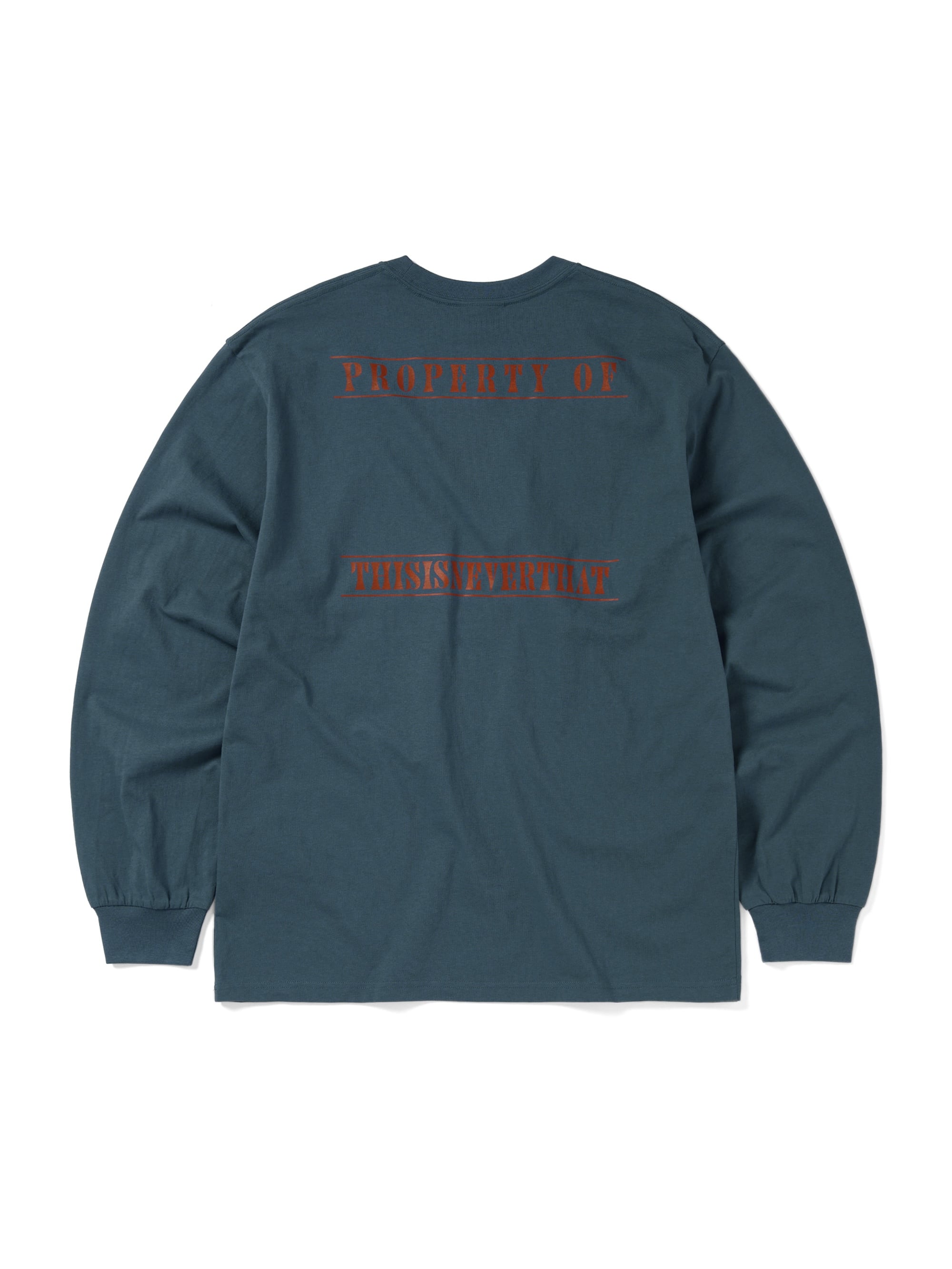 thisisneverthat - Monogram L/S Tee Light (Navy) product image 3 | TRAB K-Fashion Australia