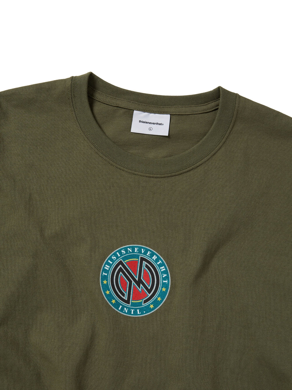 thisisneverthat - Monogram L/S Tee (Light Olive) product image 2 | TRAB K-Fashion Australia
