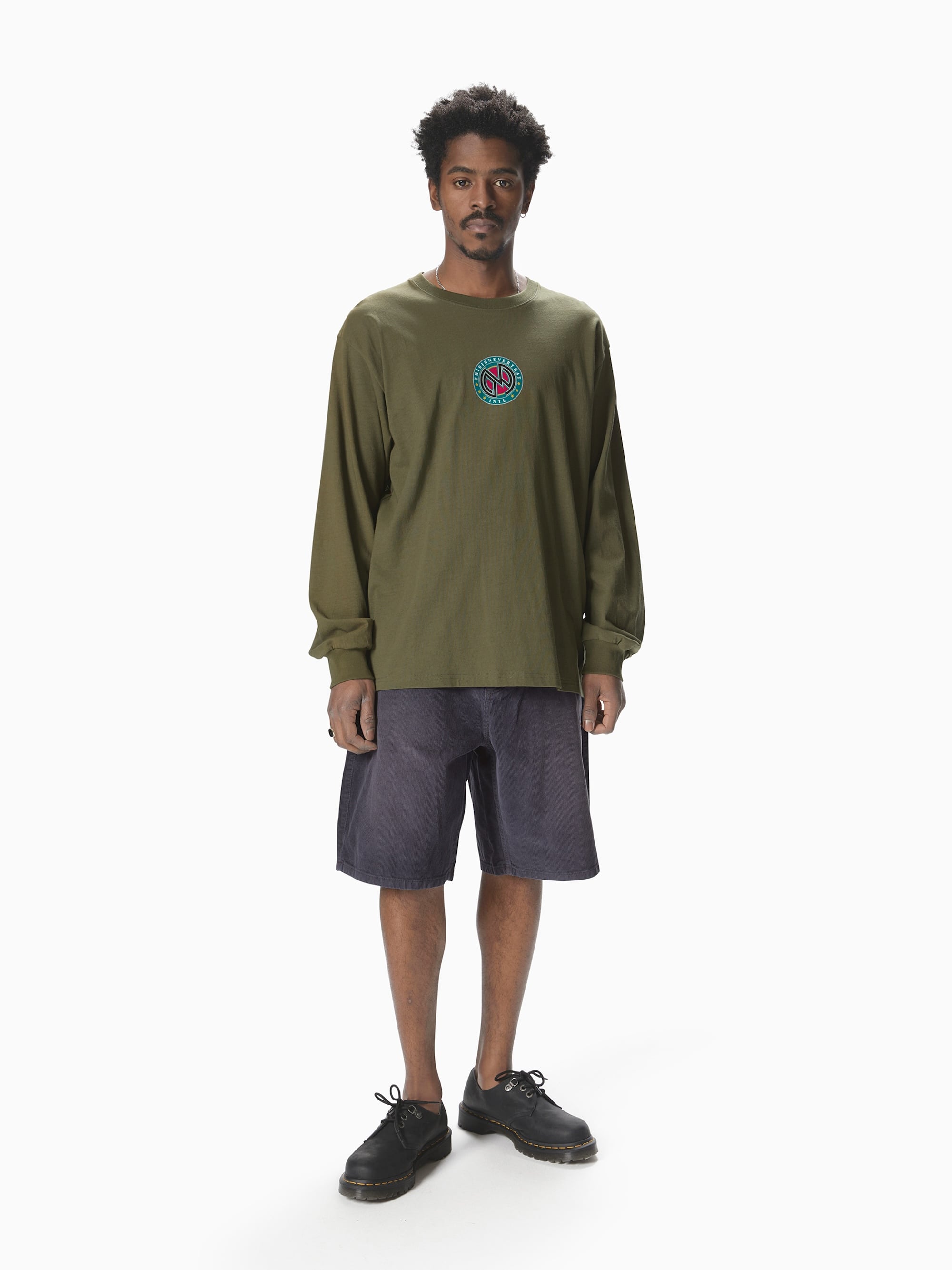 thisisneverthat - Monogram L/S Tee (Light Olive) product image 4 | TRAB K-Fashion Australia