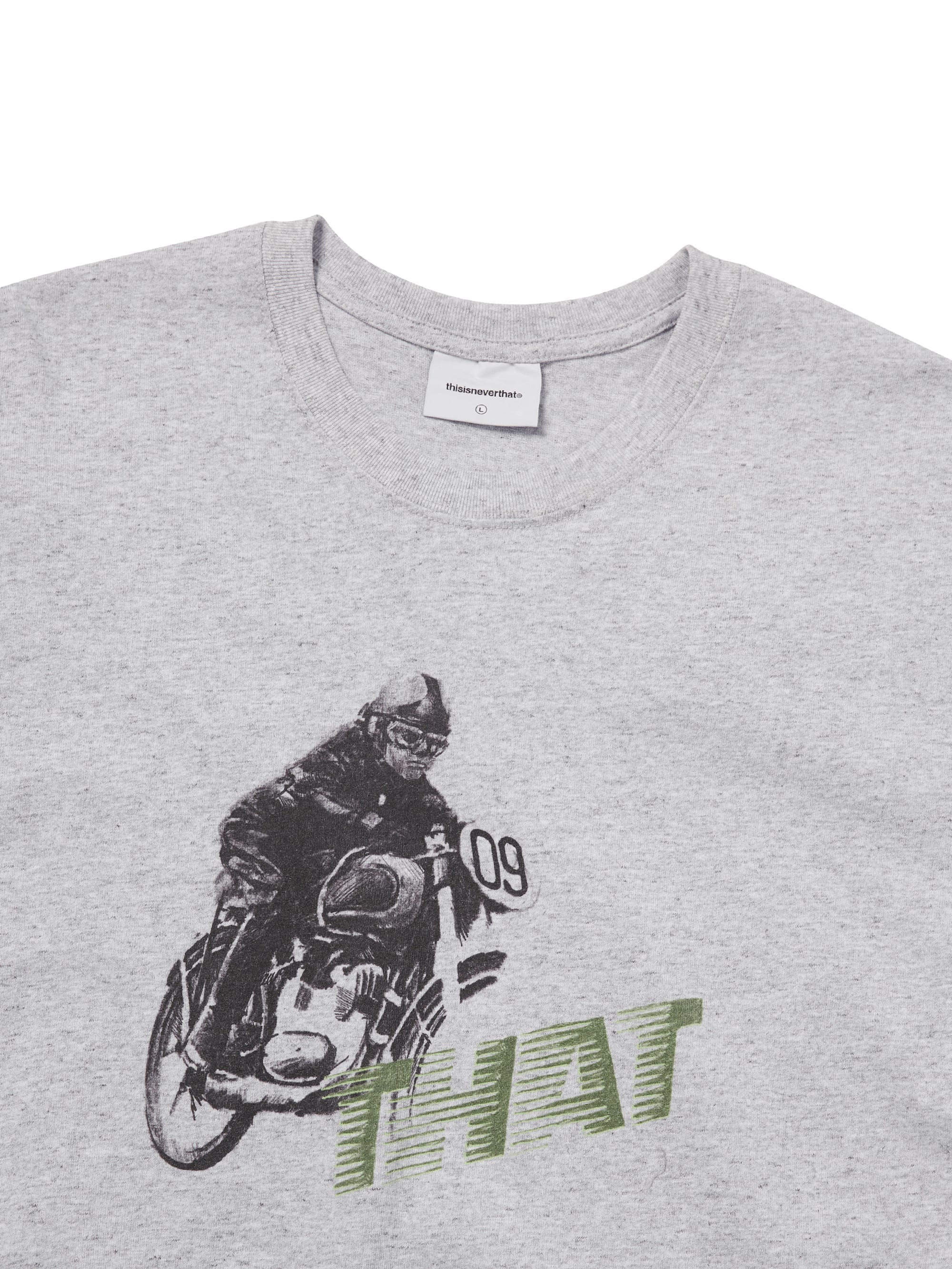 thisisneverthat - Motorcycle Tee Heather (Grey) product image 2 | TRAB K-Fashion Australia