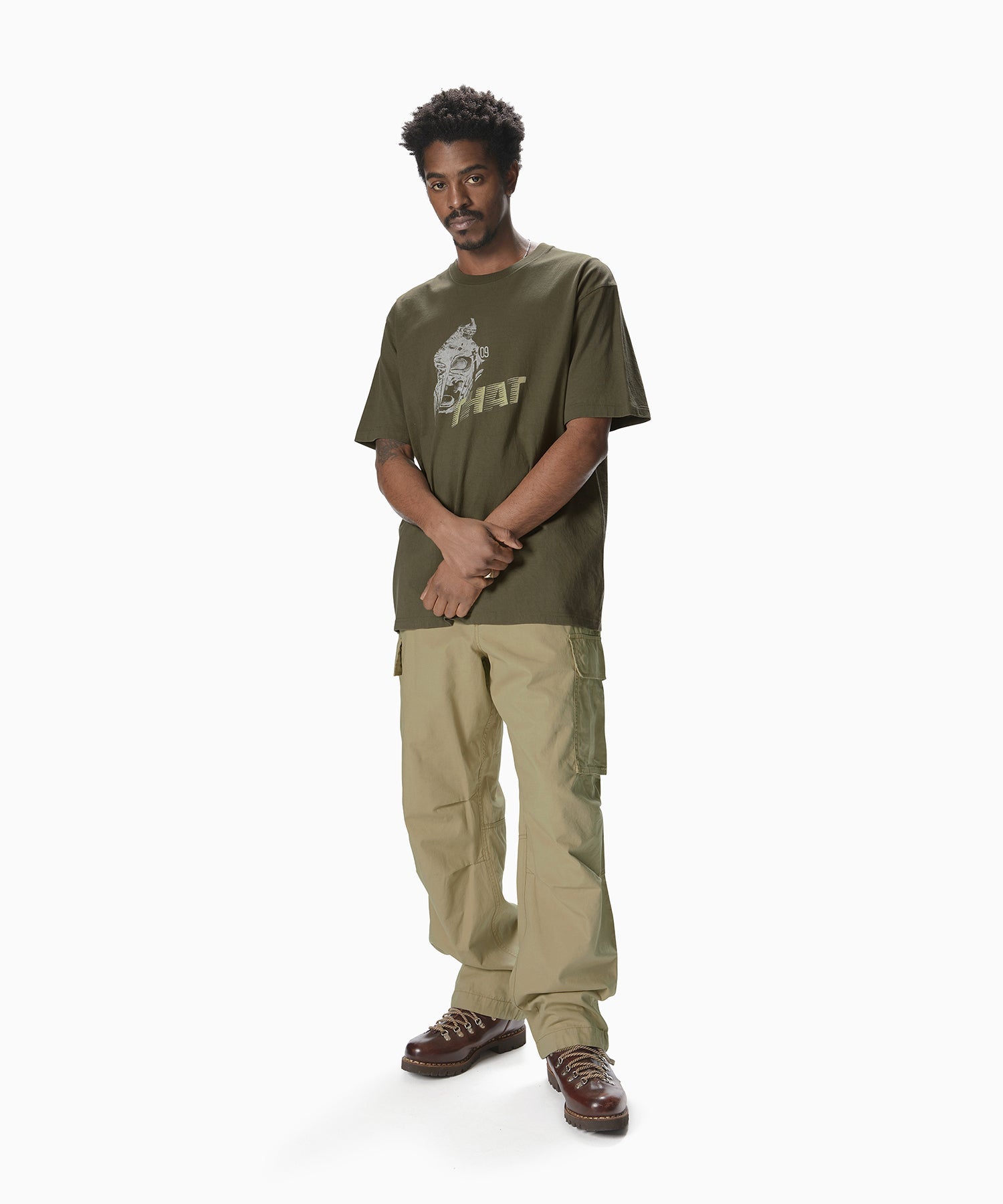 thisisneverthat - Motorcycle Tee (Heather Olive) product image 4 | TRAB K-Fashion Australia
