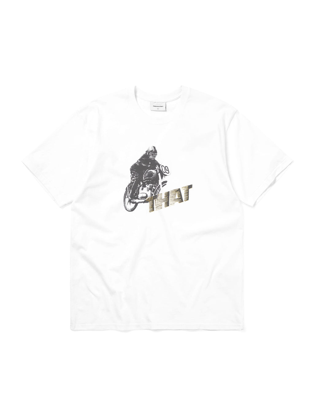 thisisneverthat - Motorcycle Tee (Heather White) product image 1 | TRAB K-Fashion Australia