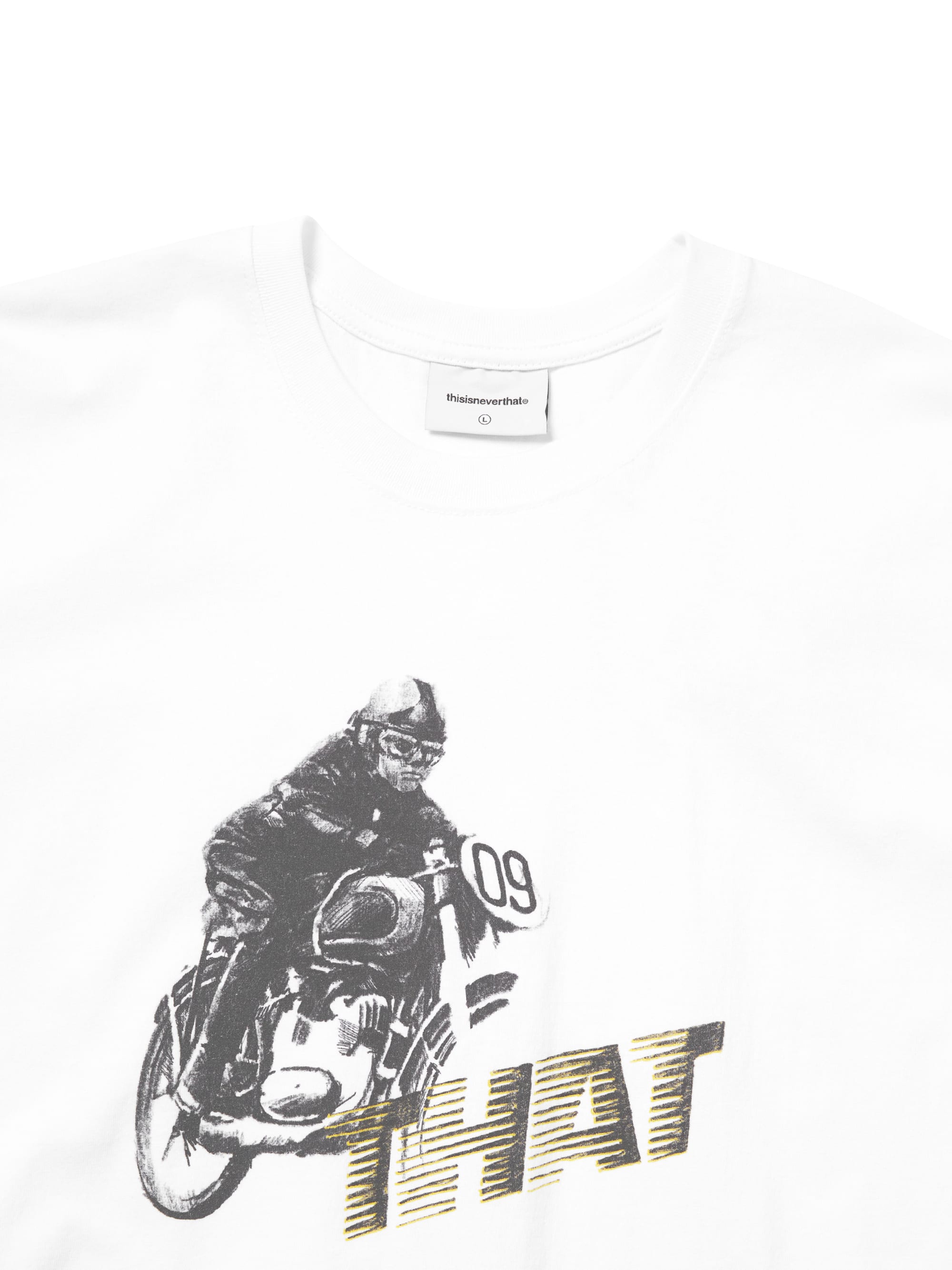 thisisneverthat - Motorcycle Tee (White) product image 2 | TRAB K-Fashion Australia