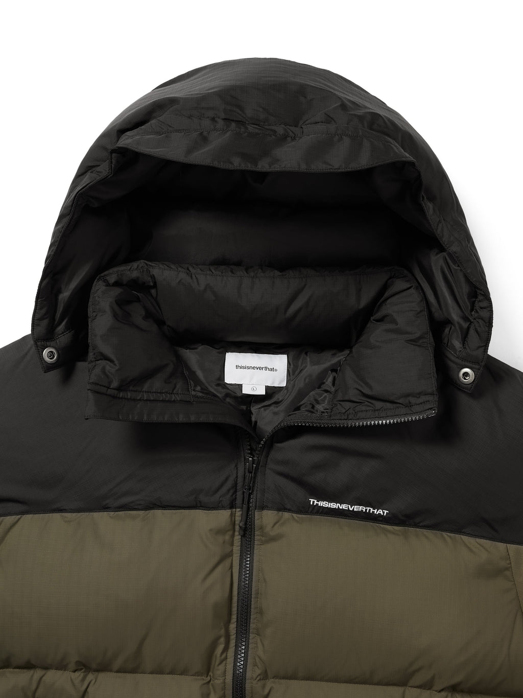 thisisneverthat - Multi-Ripstop Down Puffer Jacket (olive) product image 3 | TRAB K-Fashion Australia