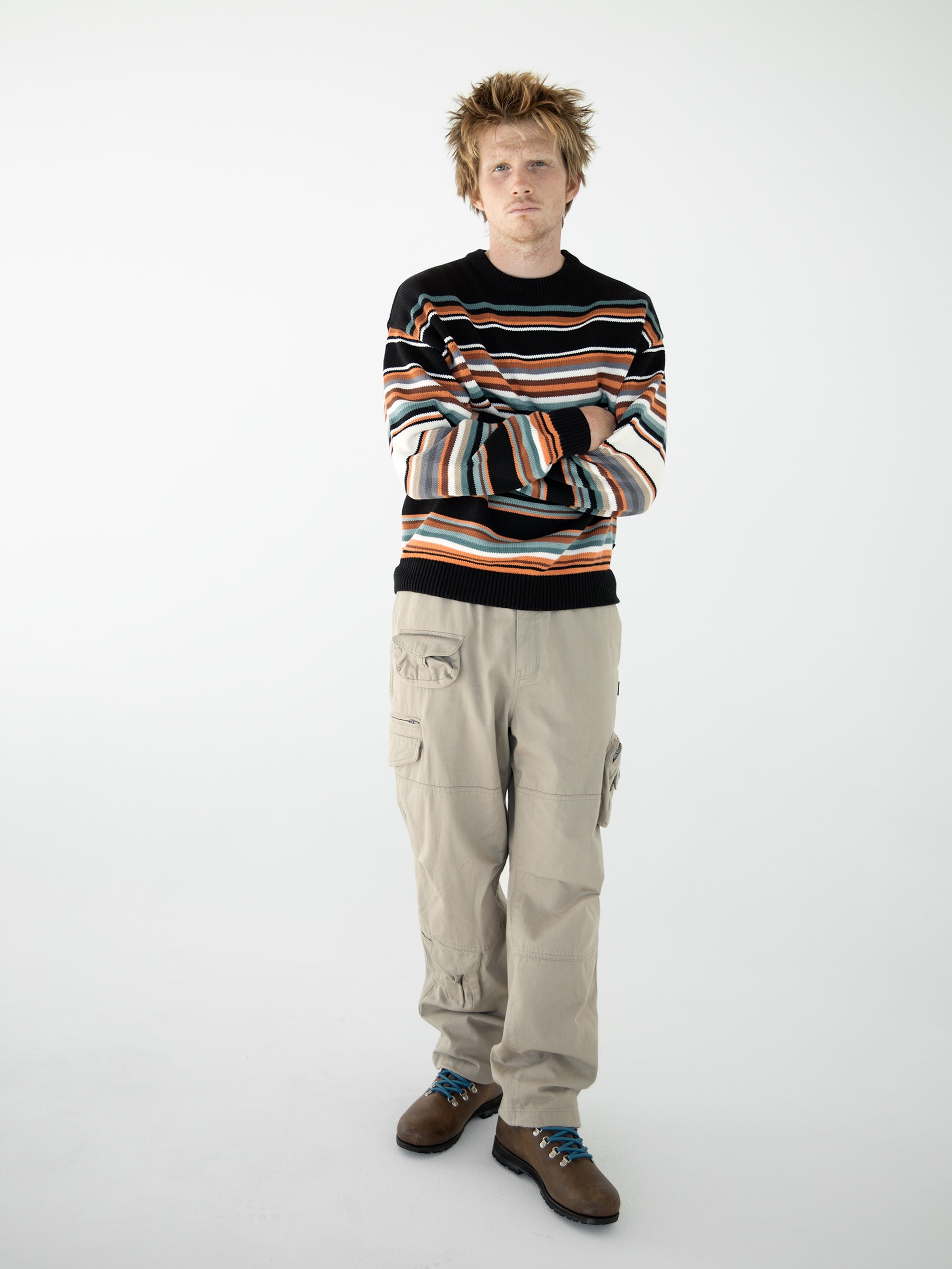 thisisneverthat - Multi Striped Sweater Black/White (W) product image 4 | TRAB K-Fashion Australia