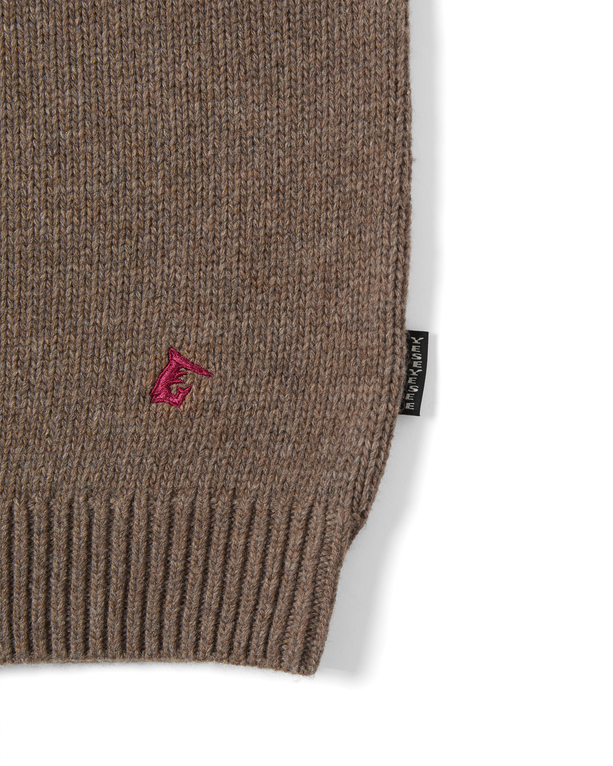 yeseyesee - Multi Embroidery Knit Cardigan (Brown) product image 5 | TRAB K-Fashion Australia