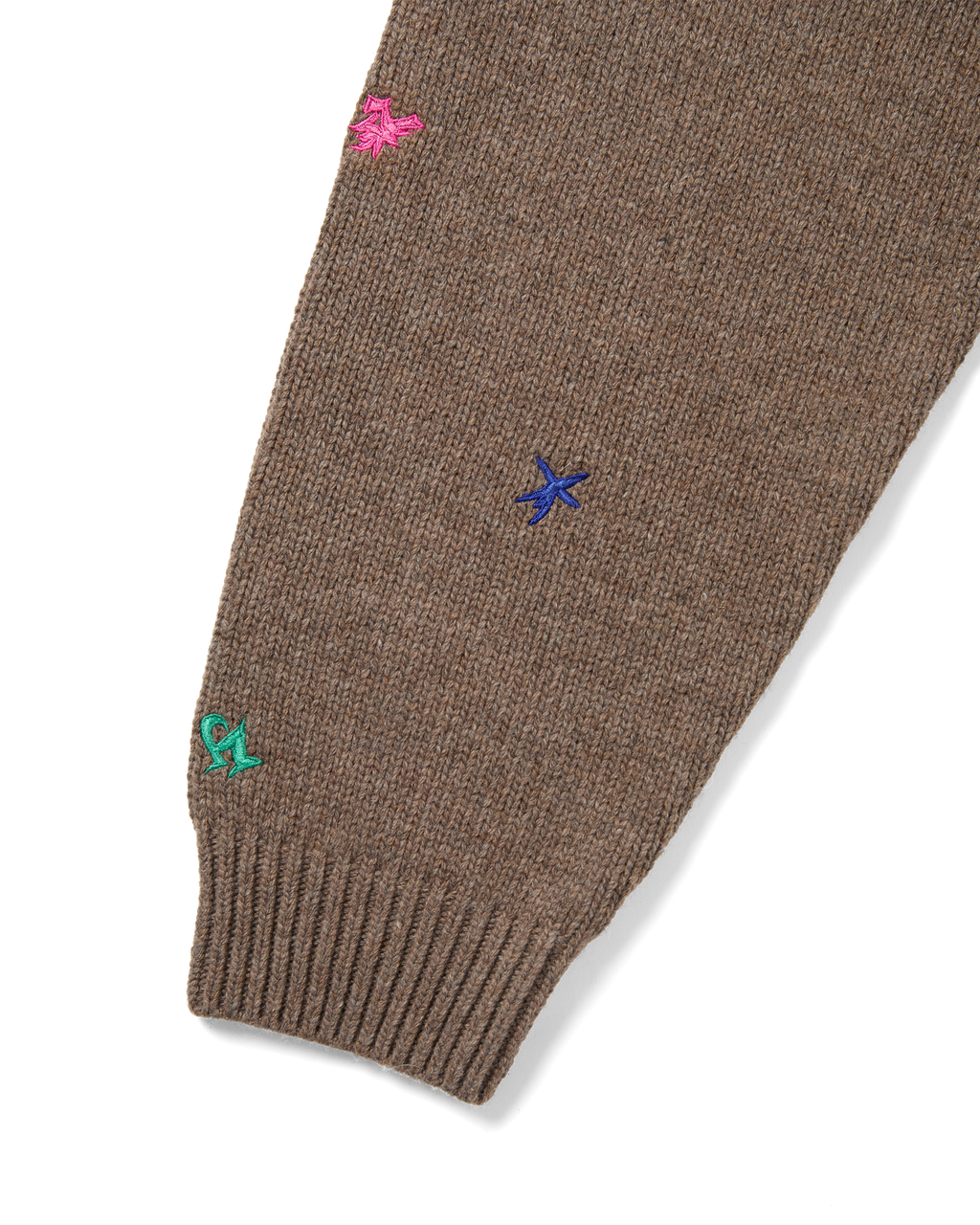 yeseyesee - Multi Embroidery Knit Cardigan (Brown) product image 6 | TRAB K-Fashion Australia