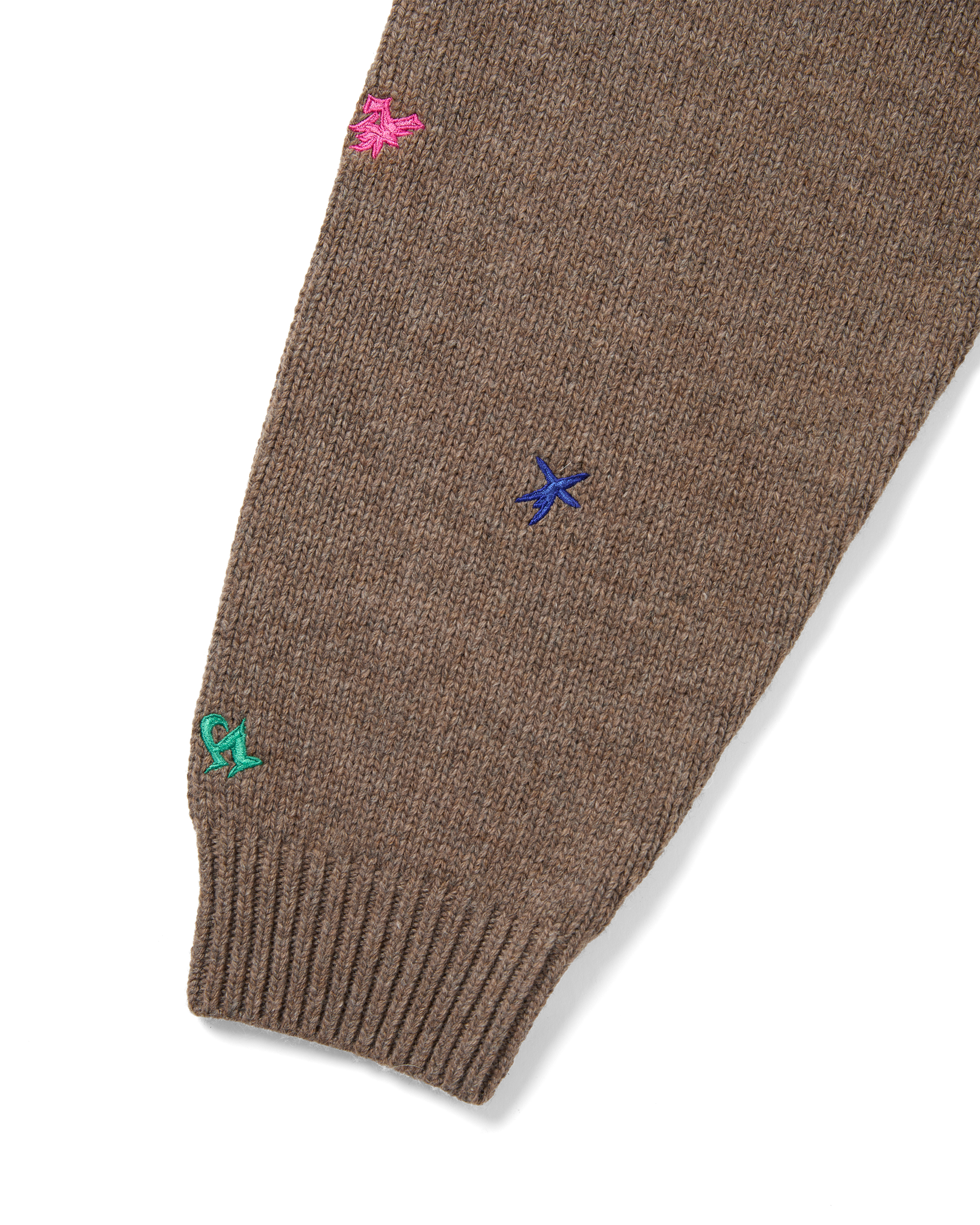 yeseyesee - Multi Embroidery Knit Cardigan (Brown) product image 6 | TRAB K-Fashion Australia