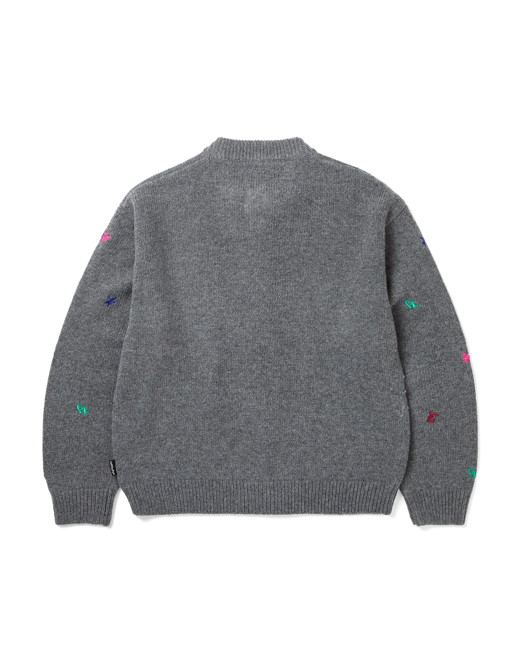yeseyesee - Multi Embroidery Knit Cardigan (Grey) product image 2 | TRAB K-Fashion Australia