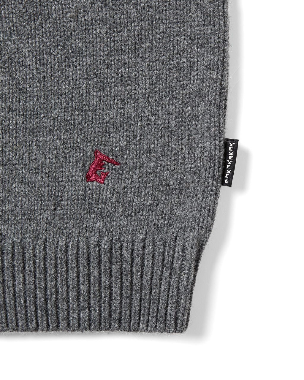 yeseyesee - Multi Embroidery Knit Cardigan (Grey) product image 5 | TRAB K-Fashion Australia