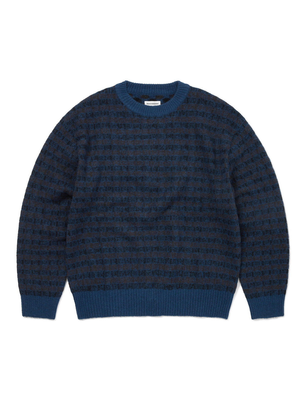 thisisneverthat - Multicolor Knit Sweater (Navy) product image 1 | TRAB K-Fashion Australia