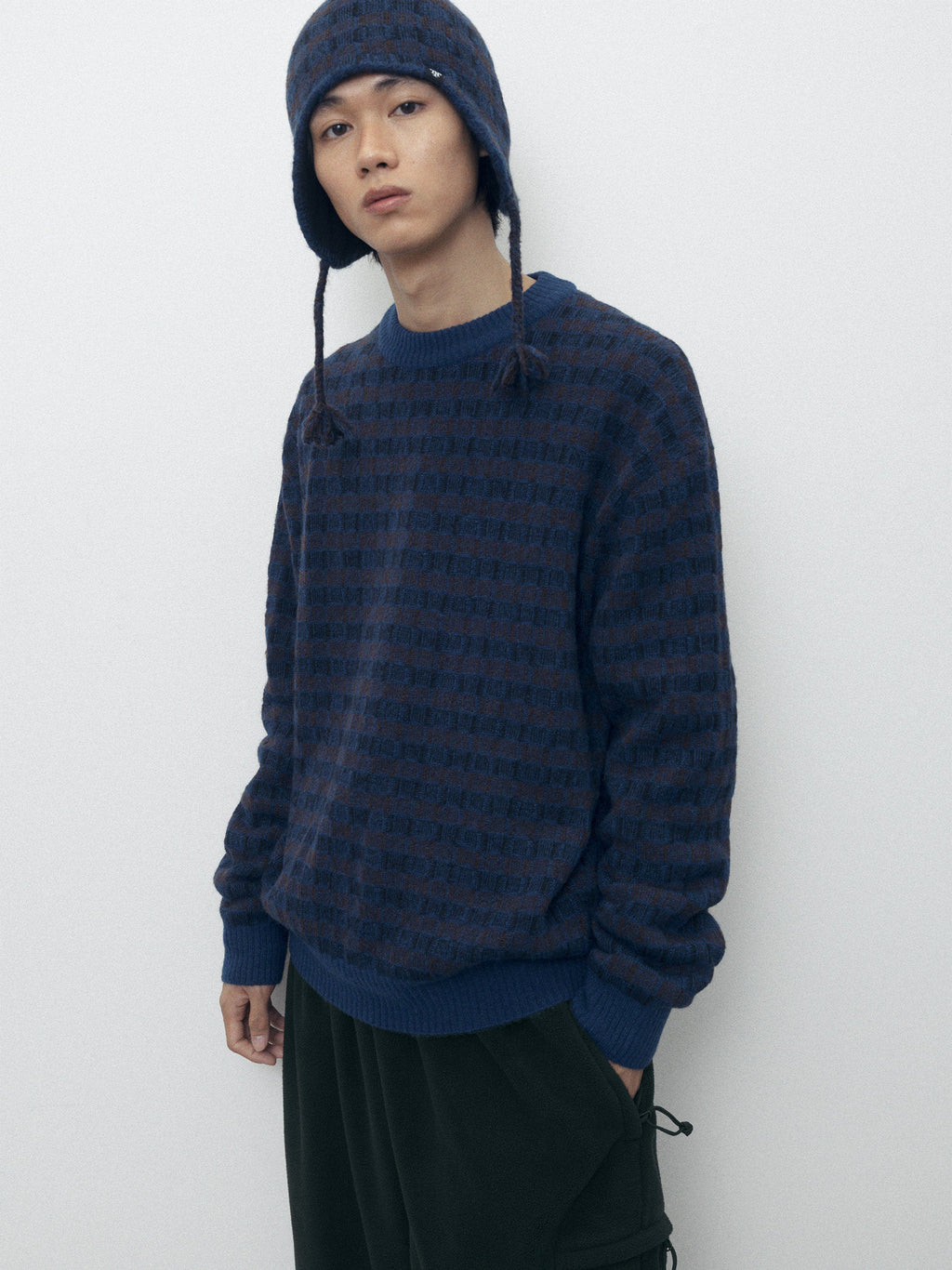 thisisneverthat - Multicolor Knit Sweater (Navy) product image 7 | TRAB K-Fashion Australia