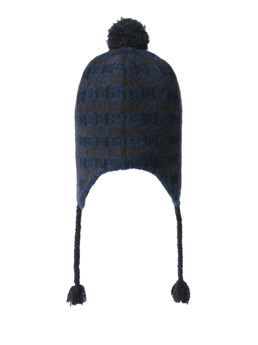 thisisneverthat - Multicolor Pom Earflap Beanie (Navy) product image 3 | TRAB K-Fashion Australia