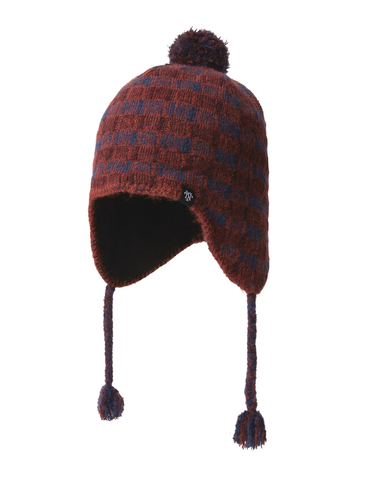 thisisneverthat - Multicolor Pom Earflap Beanie (Red) product image 1 | TRAB K-Fashion Australia