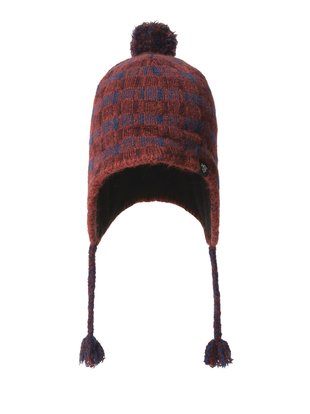 thisisneverthat - Multicolor Pom Earflap Beanie (Red) product image 2 | TRAB K-Fashion Australia