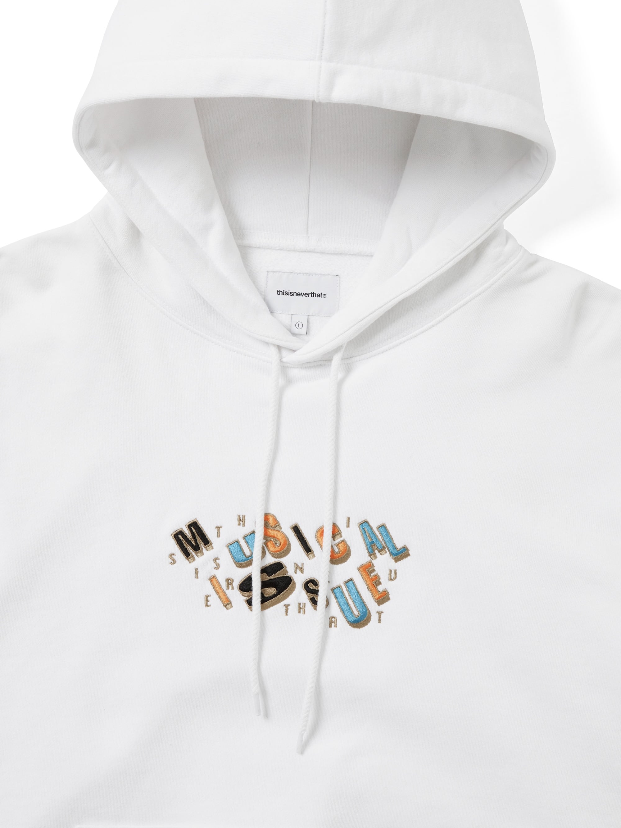 thisisneverthat - Musical Issue Hoodie (White) product image 2 | TRAB K-Fashion Australia