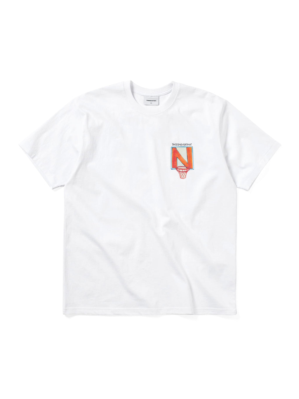 thisisneverthat - N Basketball Hoop Tee (White) product image 1 | TRAB K-Fashion Australia