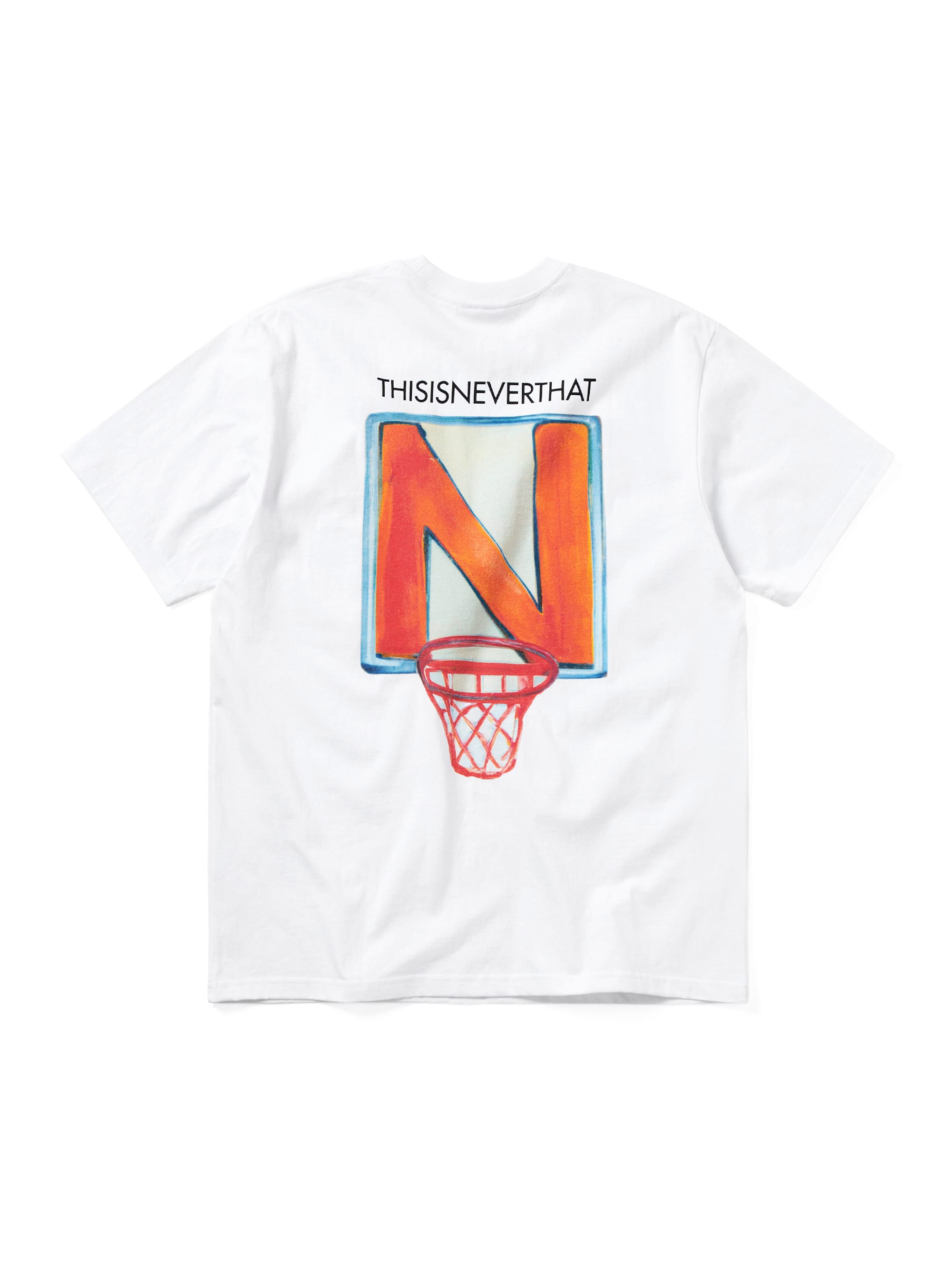 thisisneverthat - N Basketball Hoop Tee (White) product image 3 | TRAB K-Fashion Australia