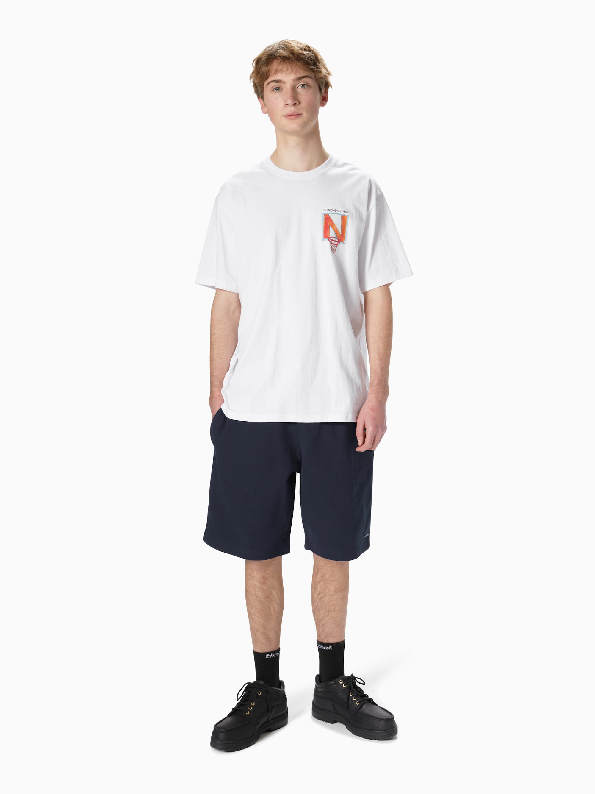 thisisneverthat - N Basketball Hoop Tee (White) product image 4 | TRAB K-Fashion Australia