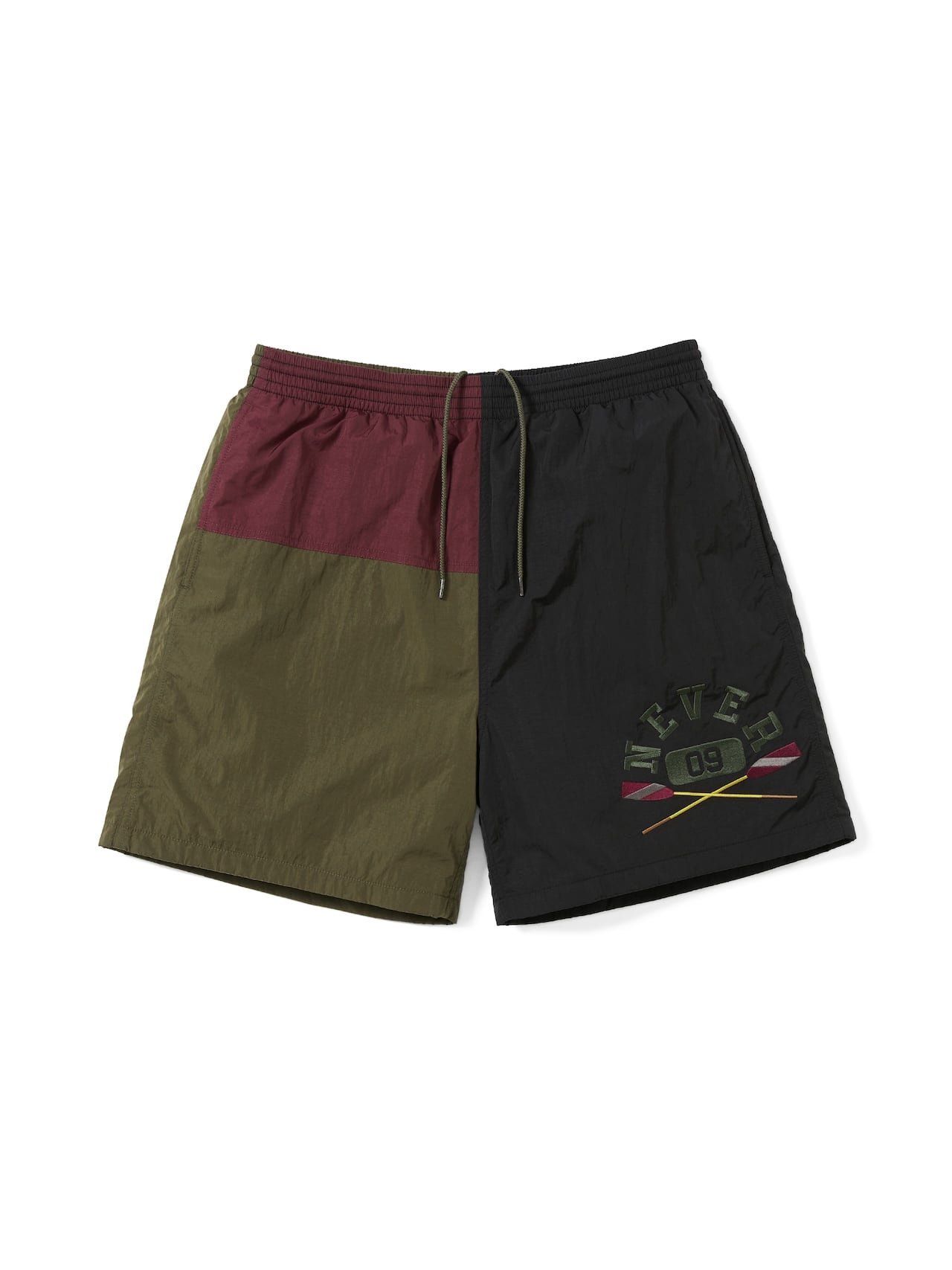 thisisneverthat - NEVER Block short (Black/Olive) product image 1 | TRAB K-Fashion Australia