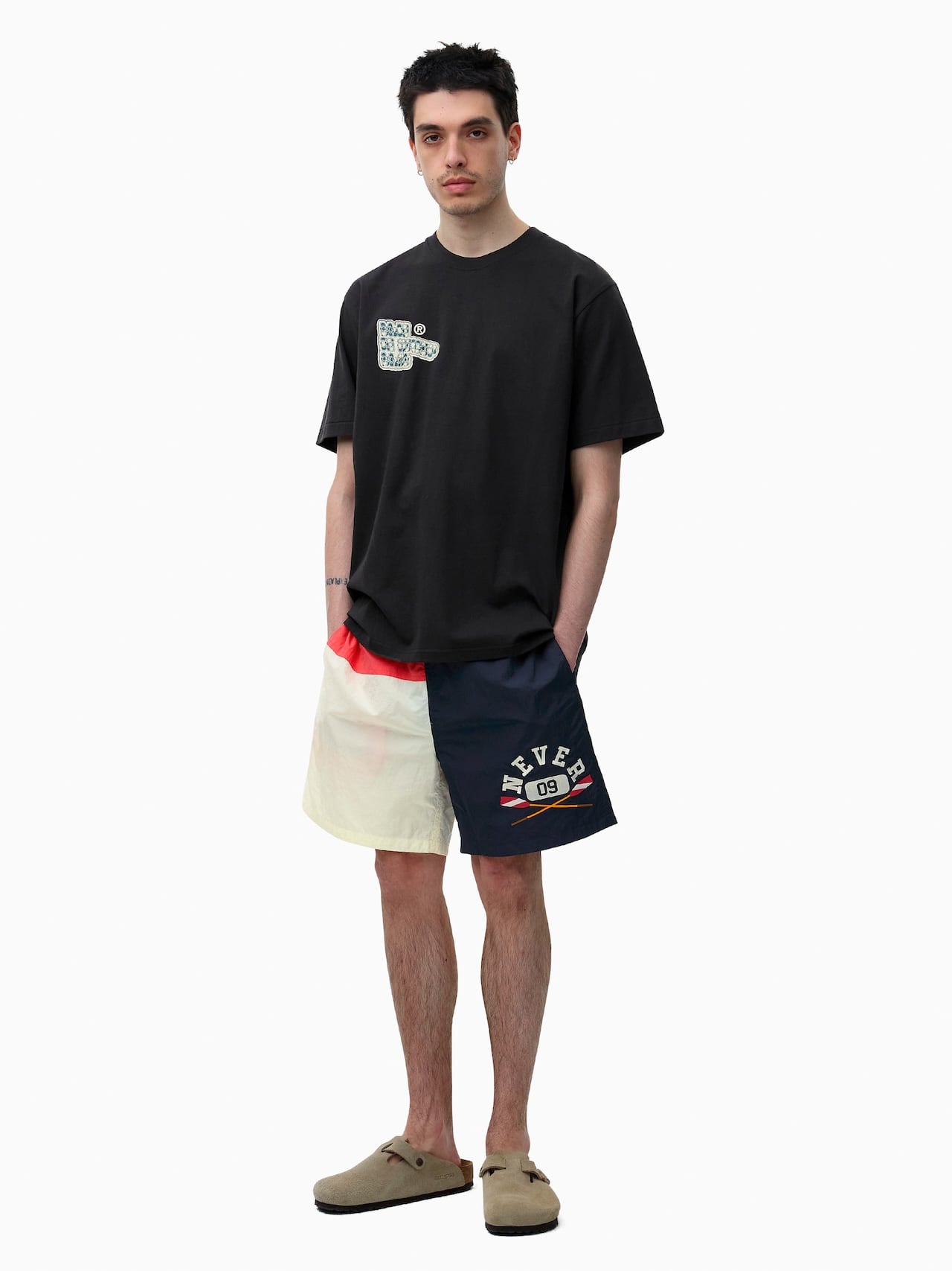 thisisneverthat - NEVER Block short Navy/White (White) product image 6 | TRAB K-Fashion Australia