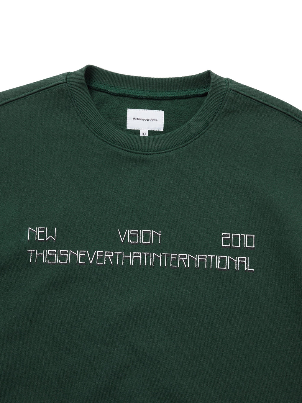 thisisneverthat - NEW VISION 2010 Crewneck (Dark Green) product image 2 | TRAB K-Fashion Australia