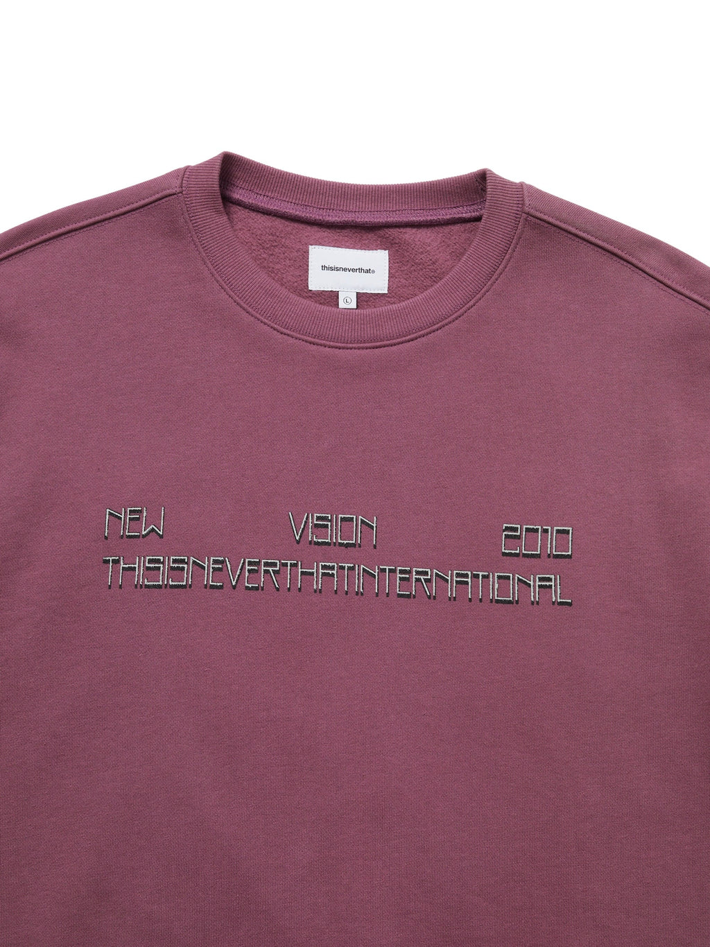 thisisneverthat - NEW VISION 2010 Crewneck (Dark Fuchsia) product image 2 | TRAB K-Fashion Australia