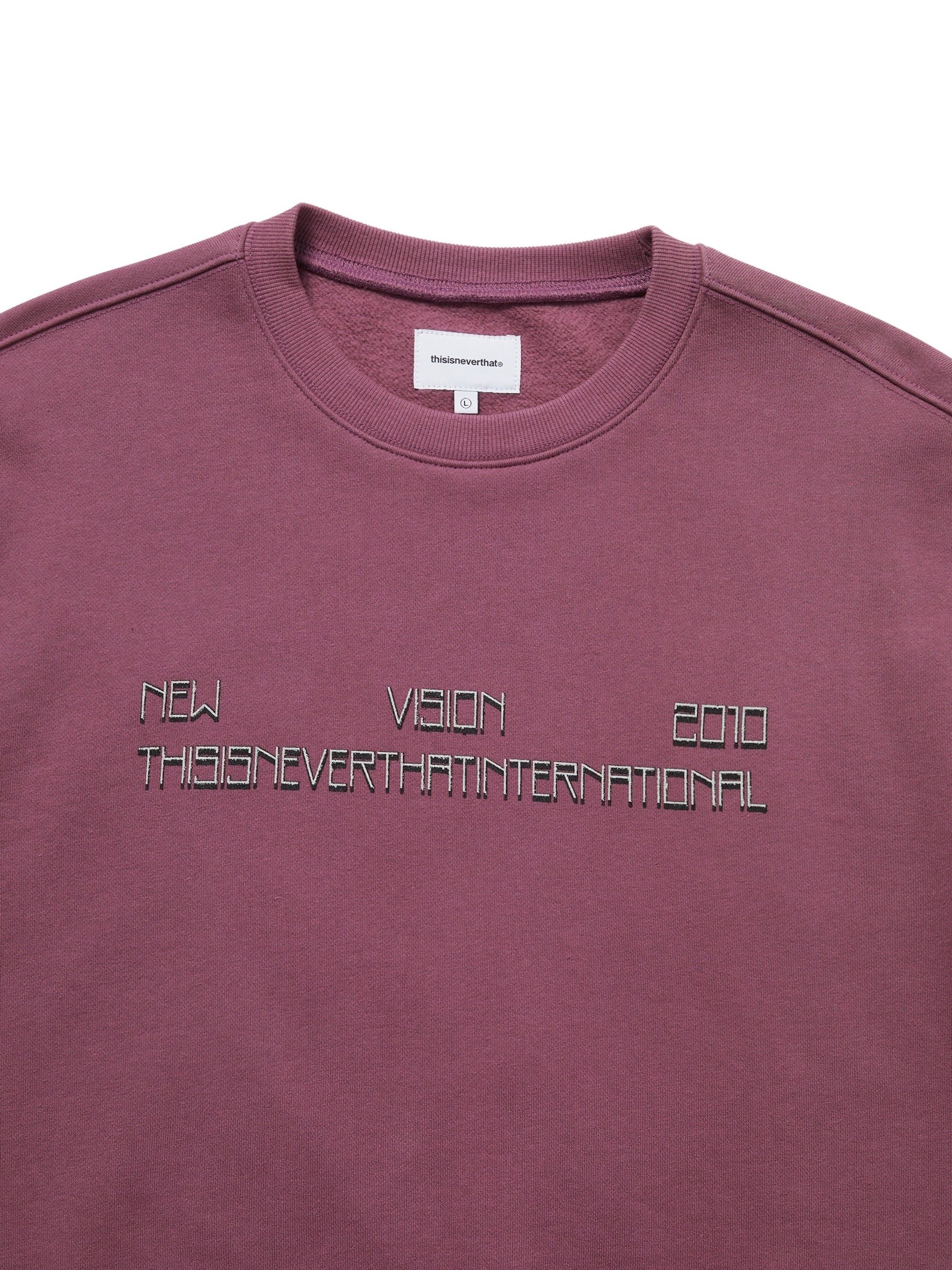 thisisneverthat - NEW VISION 2010 Crewneck (Fuchsia) product image 2 | TRAB K-Fashion Australia