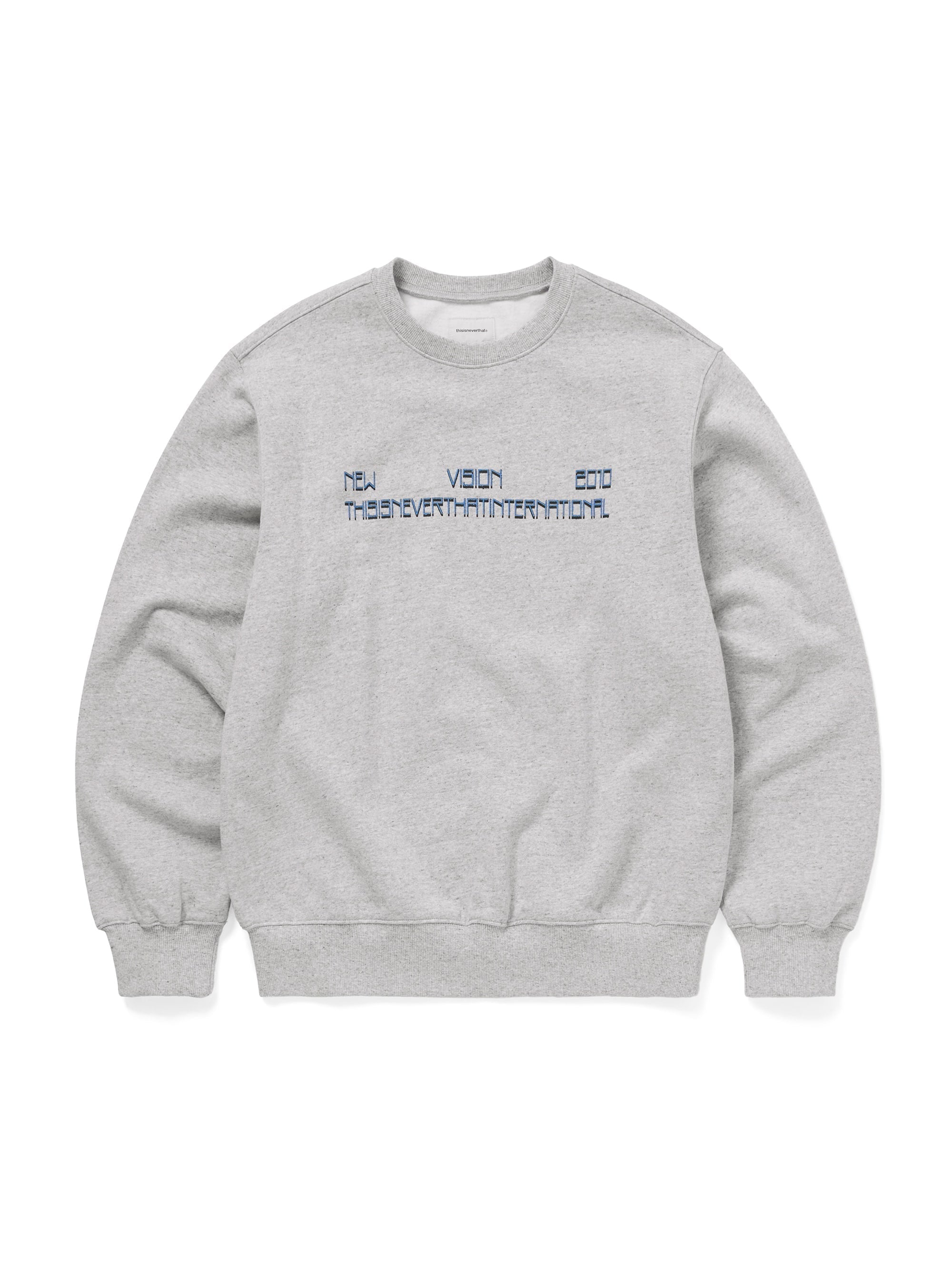 thisisneverthat - NEW VISION 2010 Crewneck (Heather Grey) product image 1 | TRAB K-Fashion Australia