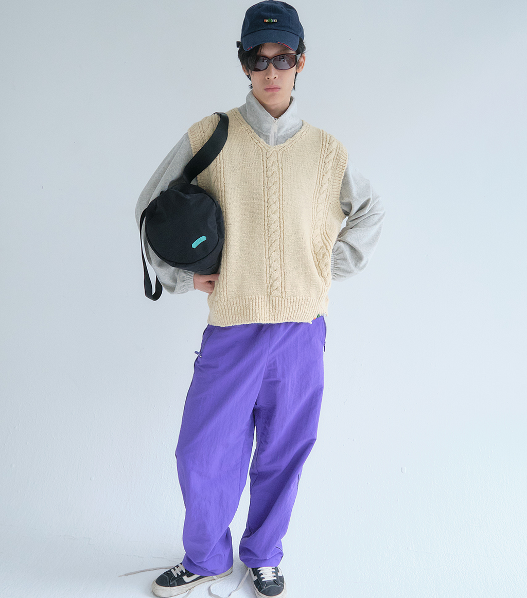 Llege - Nylon Track Pants (Purple) product image 7 | TRAB K-Fashion Australia