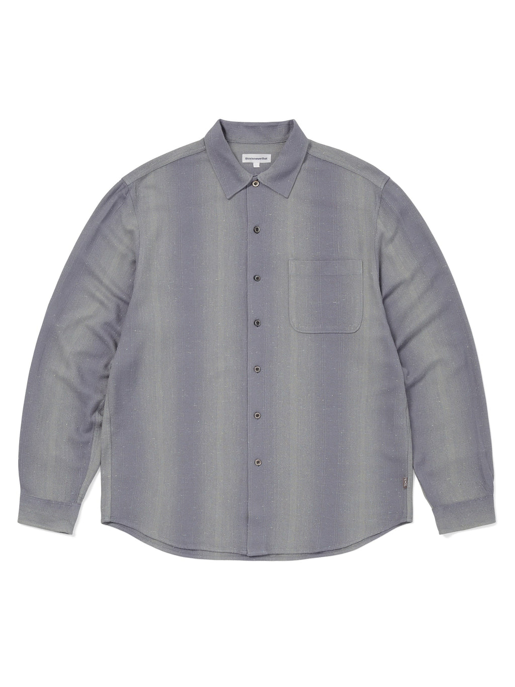 thisisneverthat - Nep Bold Striped Shirt (Purple Grey) product image 1 | TRAB K-Fashion Australia