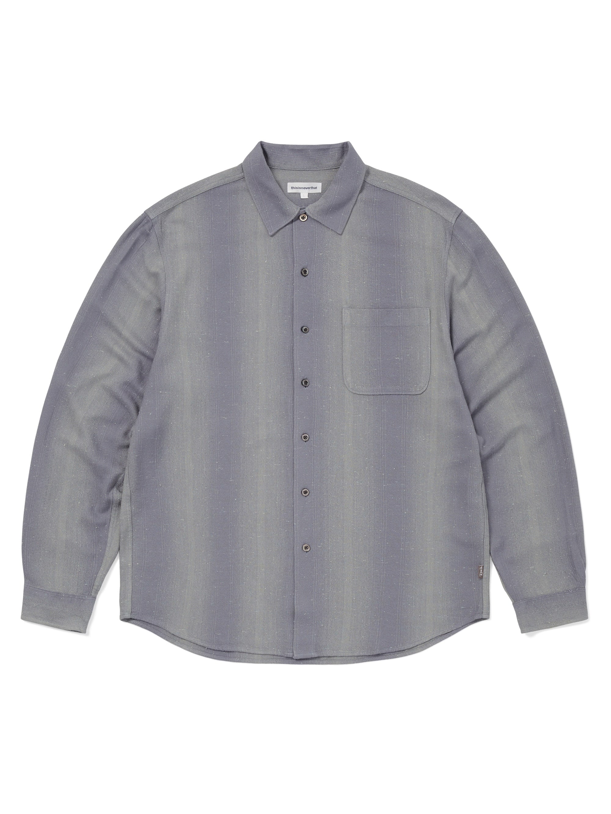 thisisneverthat - Nep Bold Striped Shirt (Purple Grey) product image 1 | TRAB K-Fashion Australia