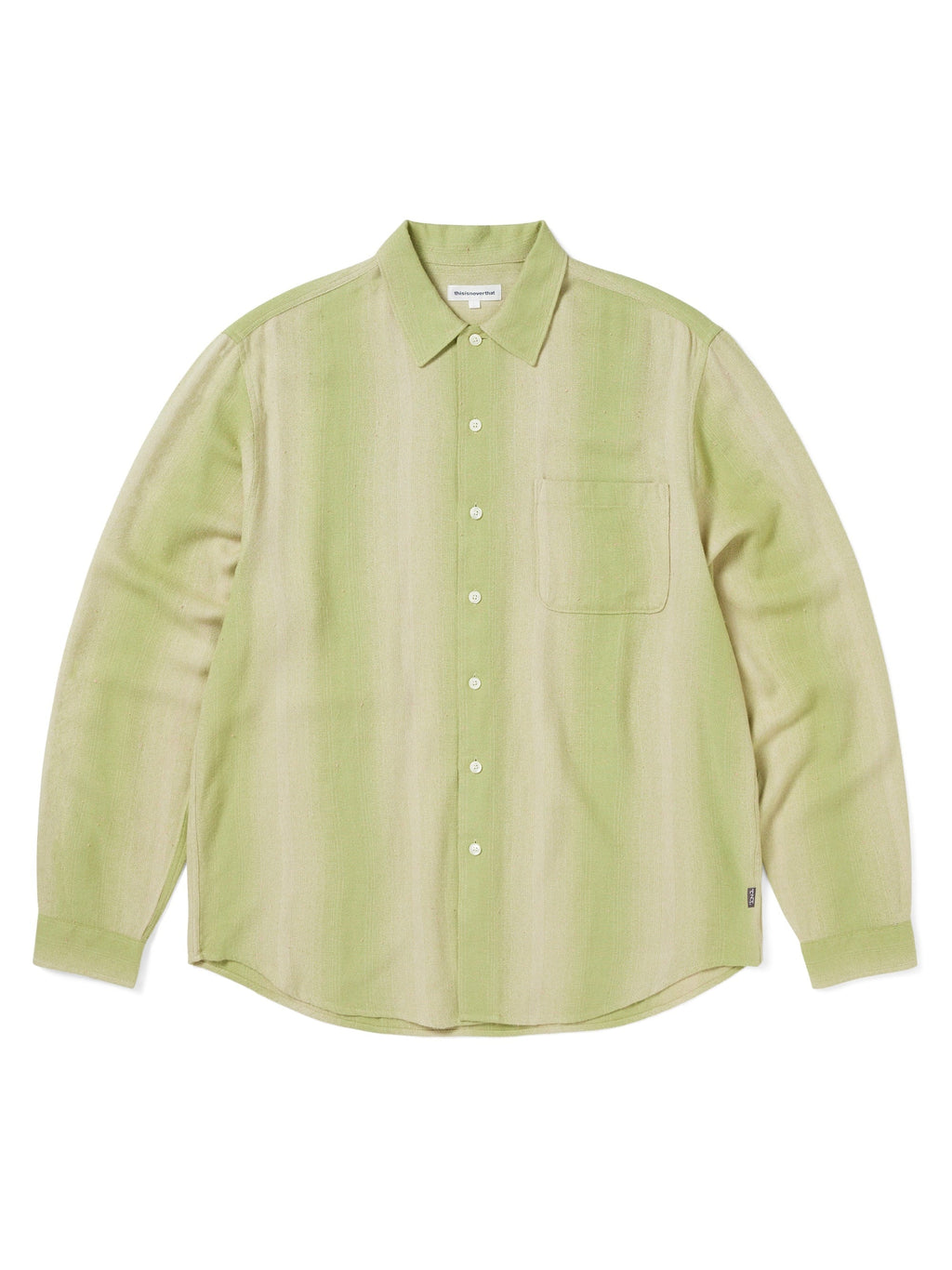 thisisneverthat - Nep Bold Striped Shirt (Yellow Green) product image 1 | TRAB K-Fashion Australia